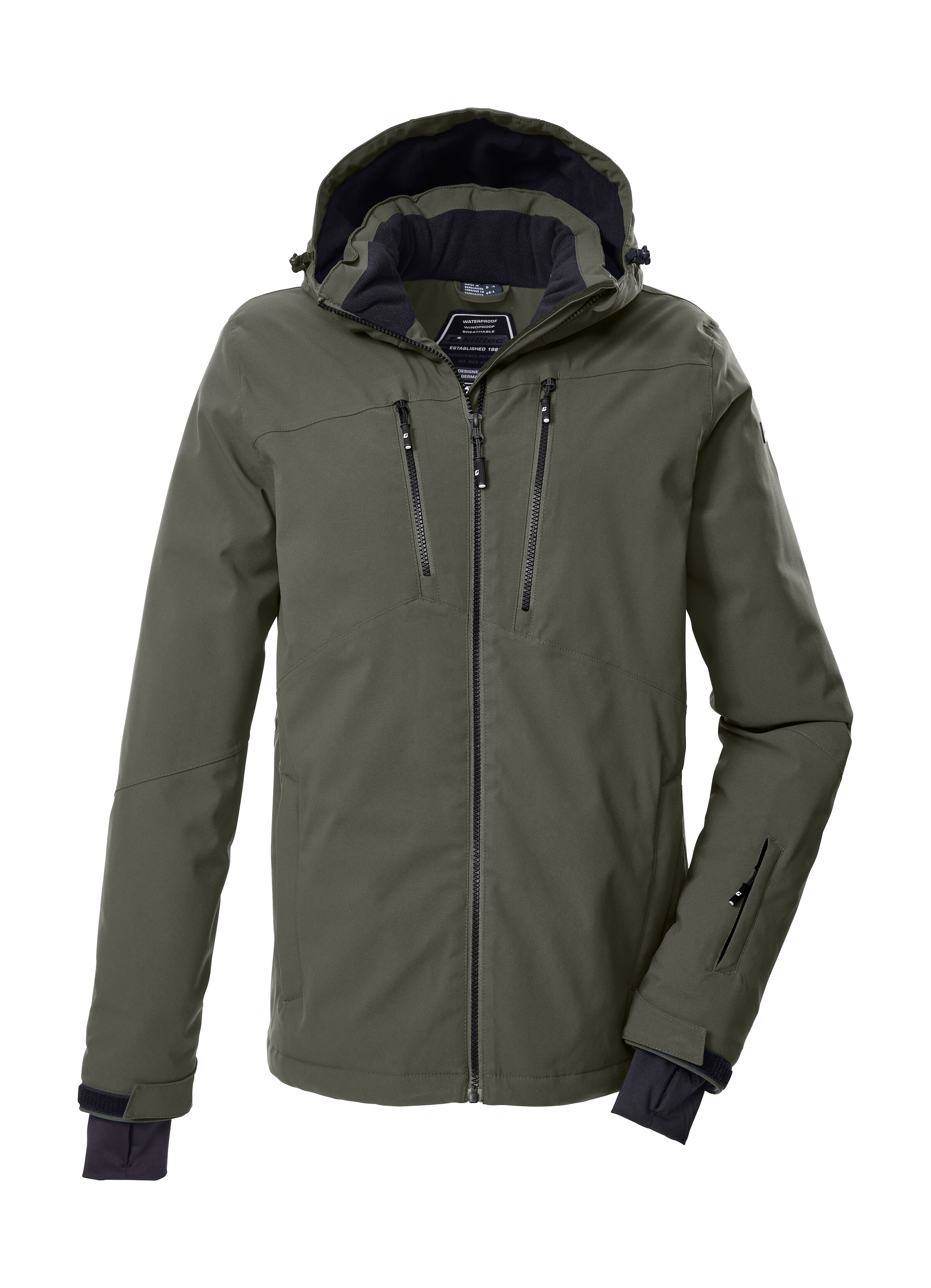 Killtec Skijacke »KSW 439 MN SKI JCKT«, Wind- und wasserdicht, atmungsaktiv, Ärmelbündchen mit Lycracuffs