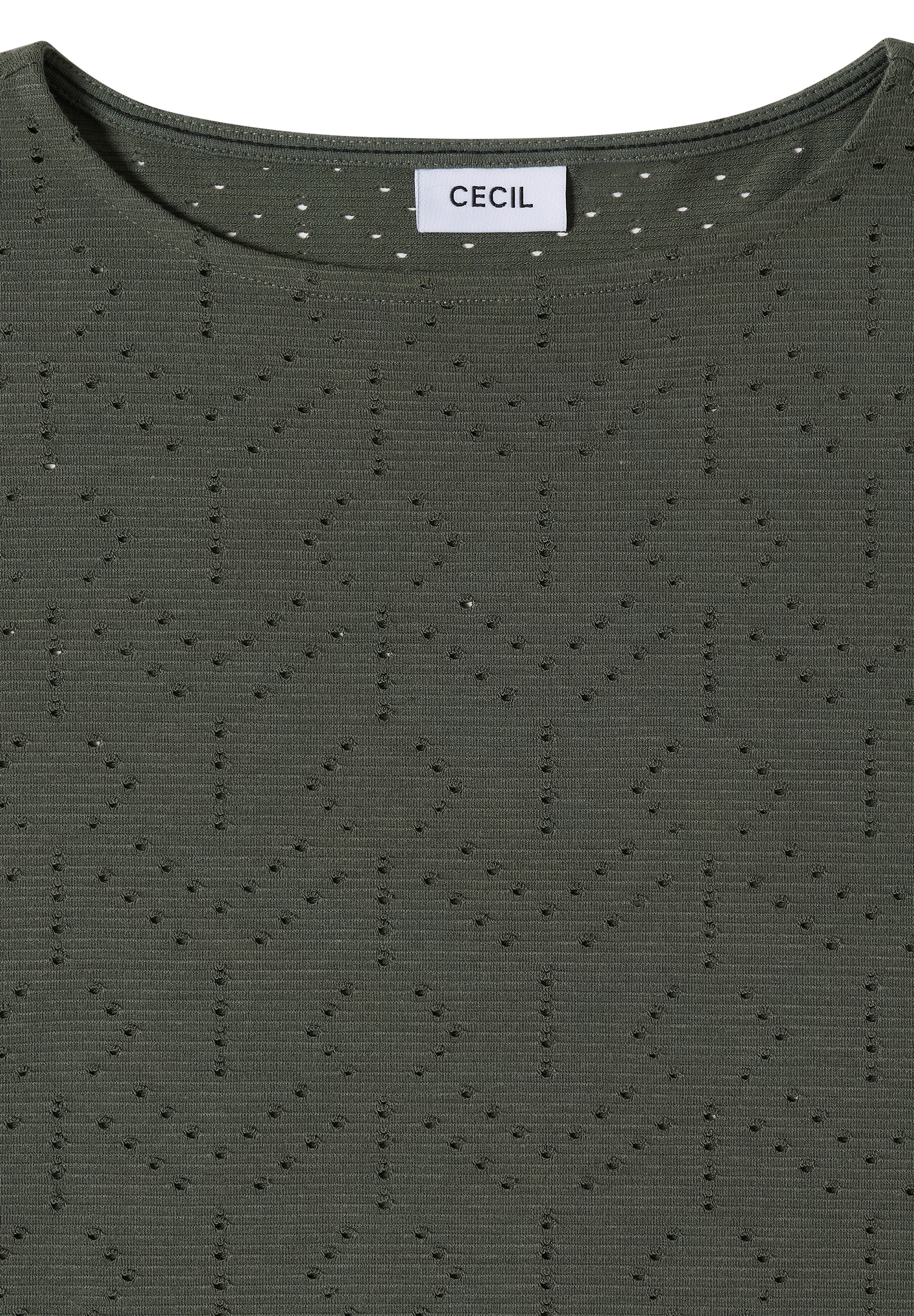 Cecil T-Shirt mit U-Boot-Ausschnitt