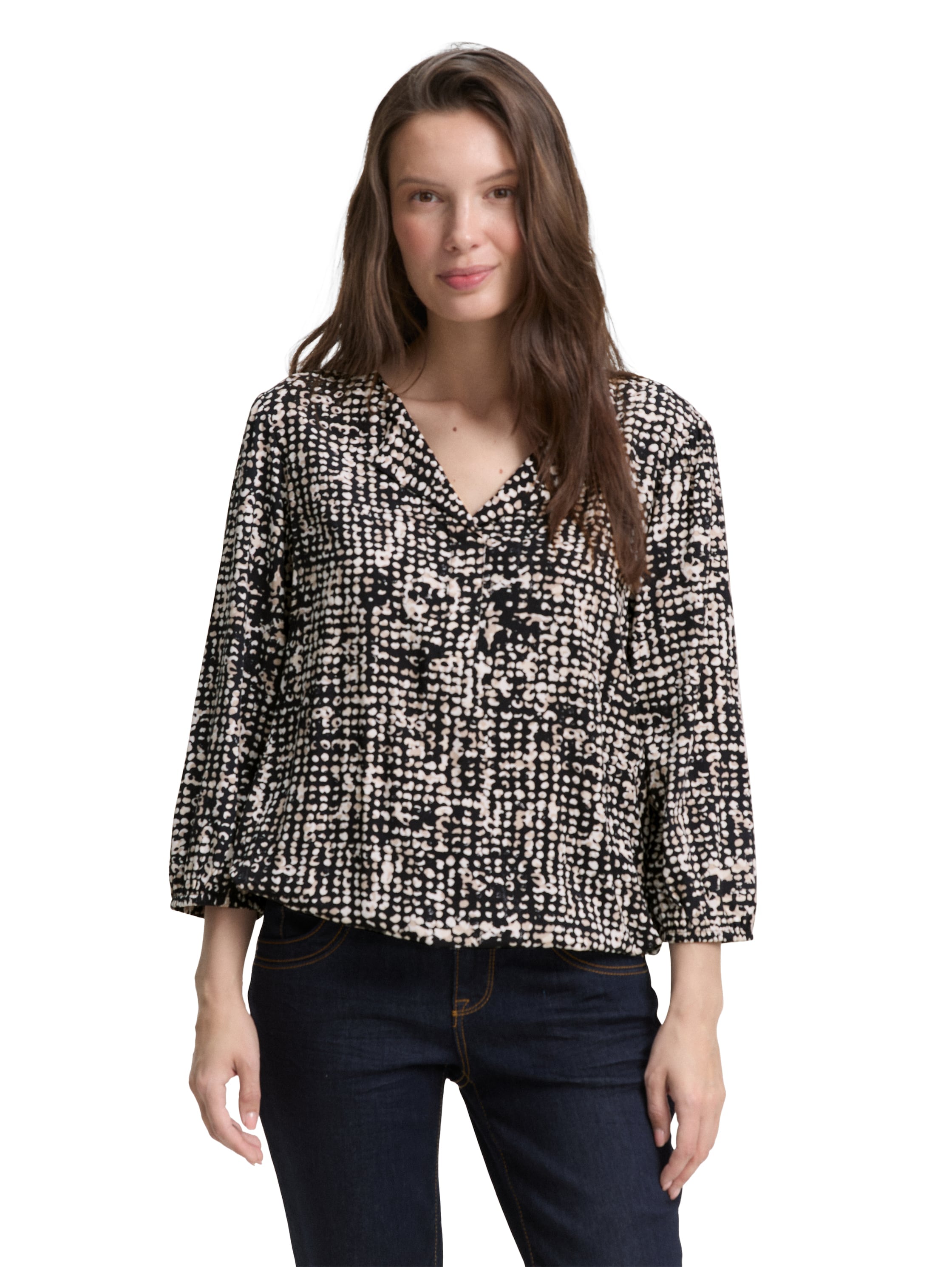 TOM TAILOR Shirtbluse, mit All-Over Print günstig online kaufen