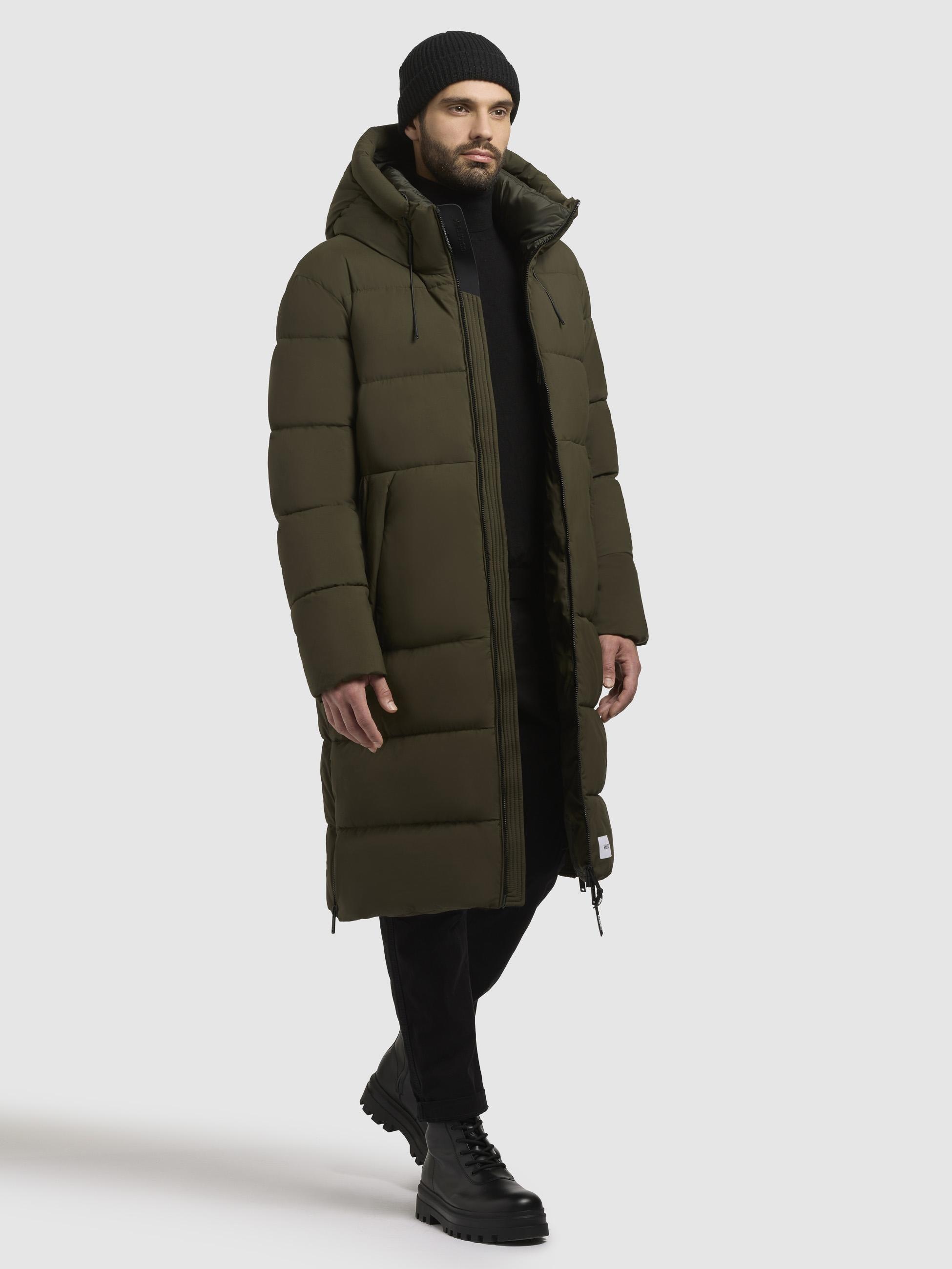 khujo Steppmantel »Rigo Matt-YM«, Warmer Herren Puffermantel mit Rucksack-Trägern