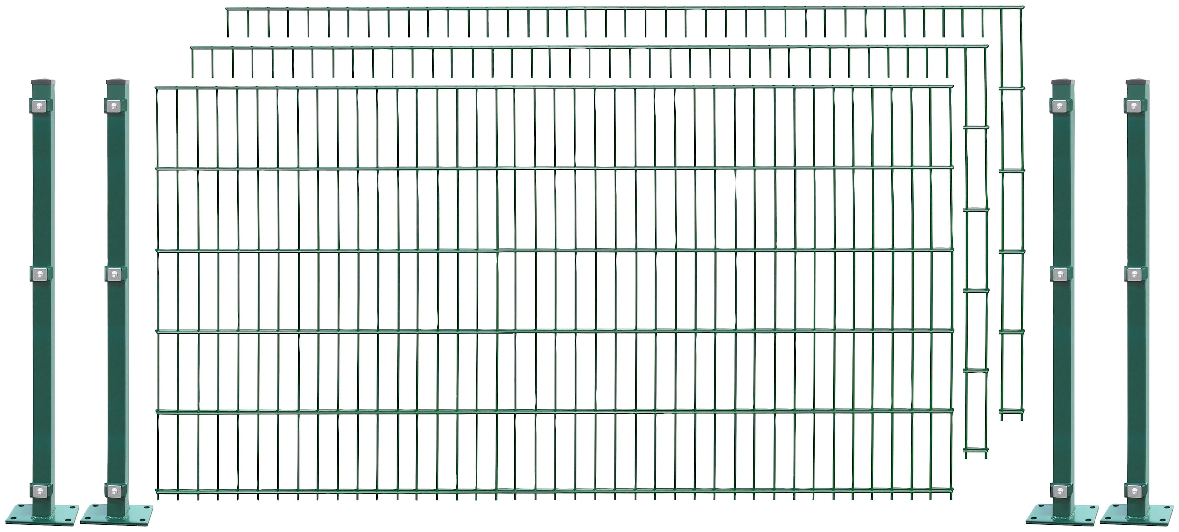 Arvotec Doppelstabmattenzaun "EASY 103 zum Aufschrauben", Zaunhöhe 103 cm, günstig online kaufen