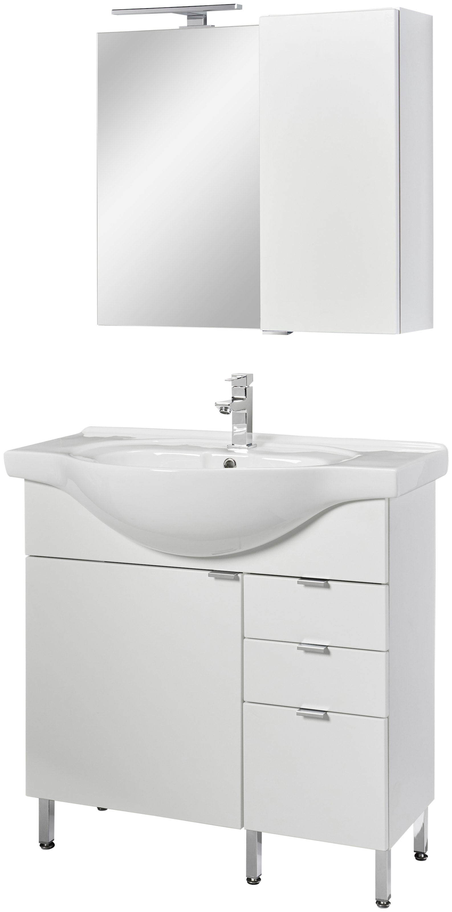 welltime Badmöbel-Set "Granada Waschplatz 80" Set, 2 Stk. tlg. günstig online kaufen