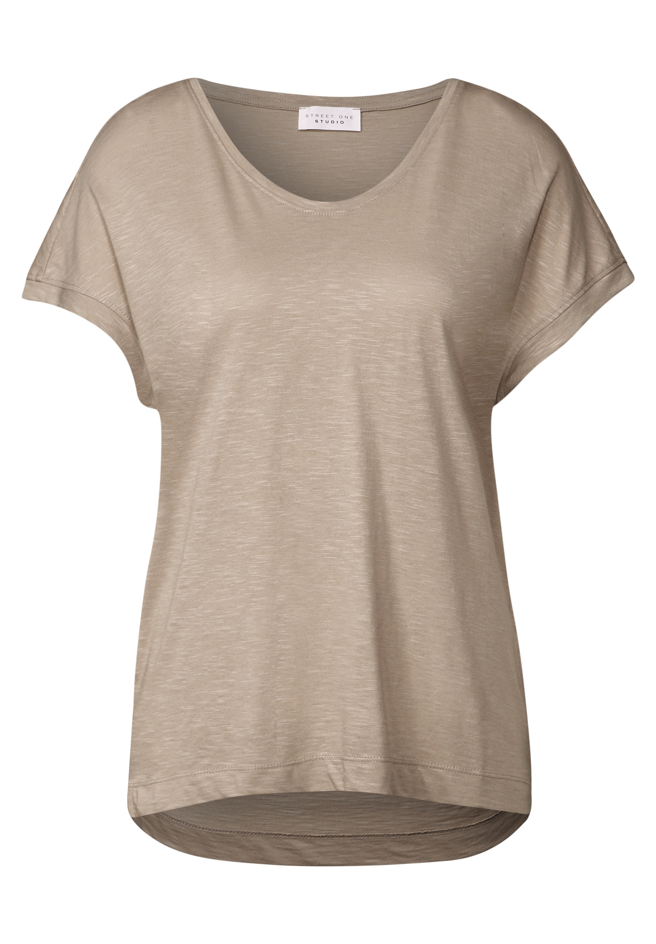 STREET ONE STUDIO V-Shirt, im soften Baumwoll-Mix