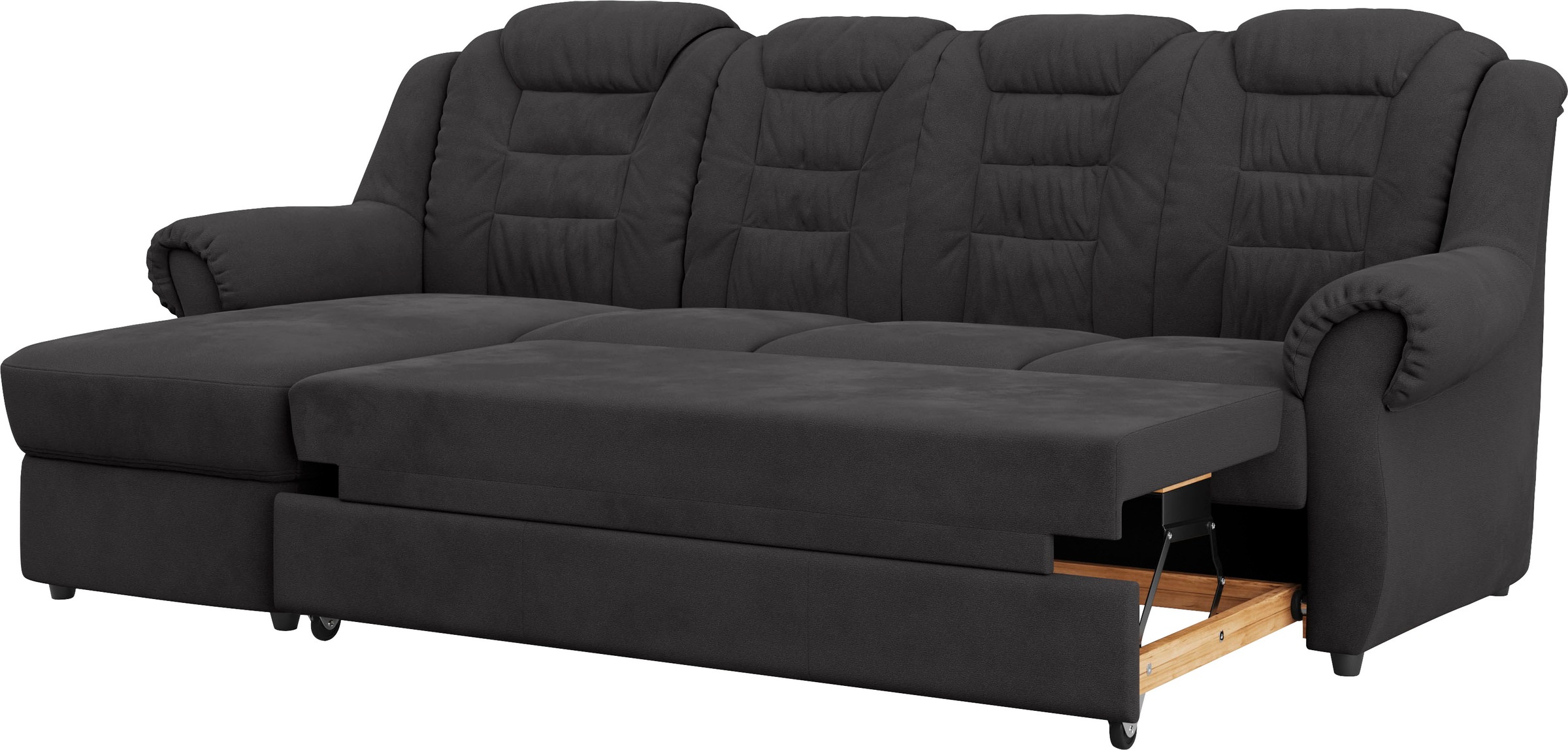 Home affaire Ecksofa »Boston L-Form«, mit hoher Rückenlehne, wahlweise mit Bettfunktion