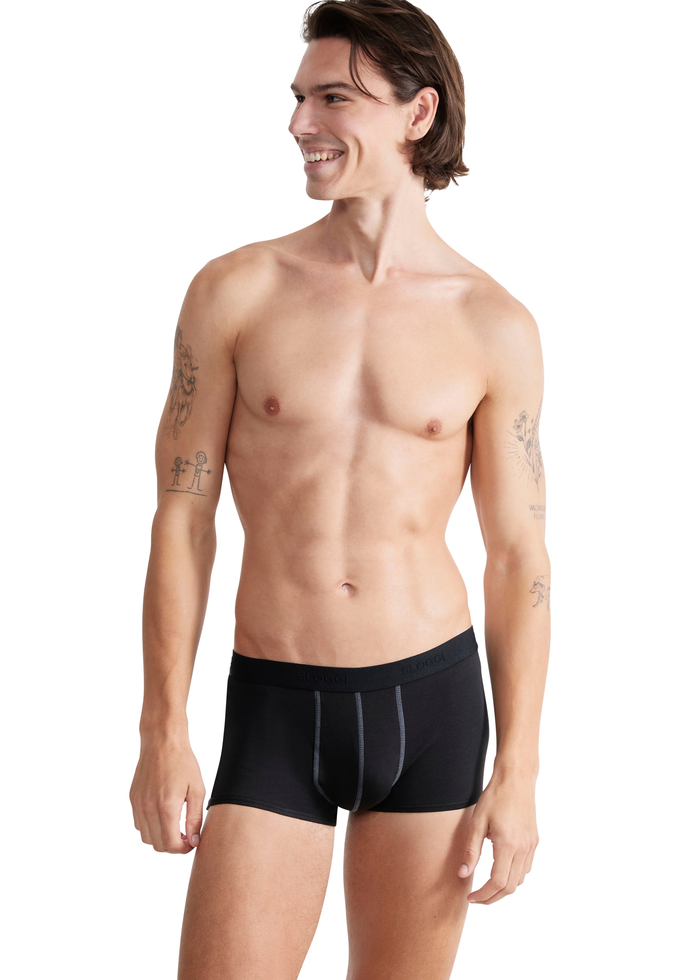 sloggi Hipster "Men 24/7" 2er Pack, weich, atmungsaktiv, Baumwollmix, Softb günstig online kaufen