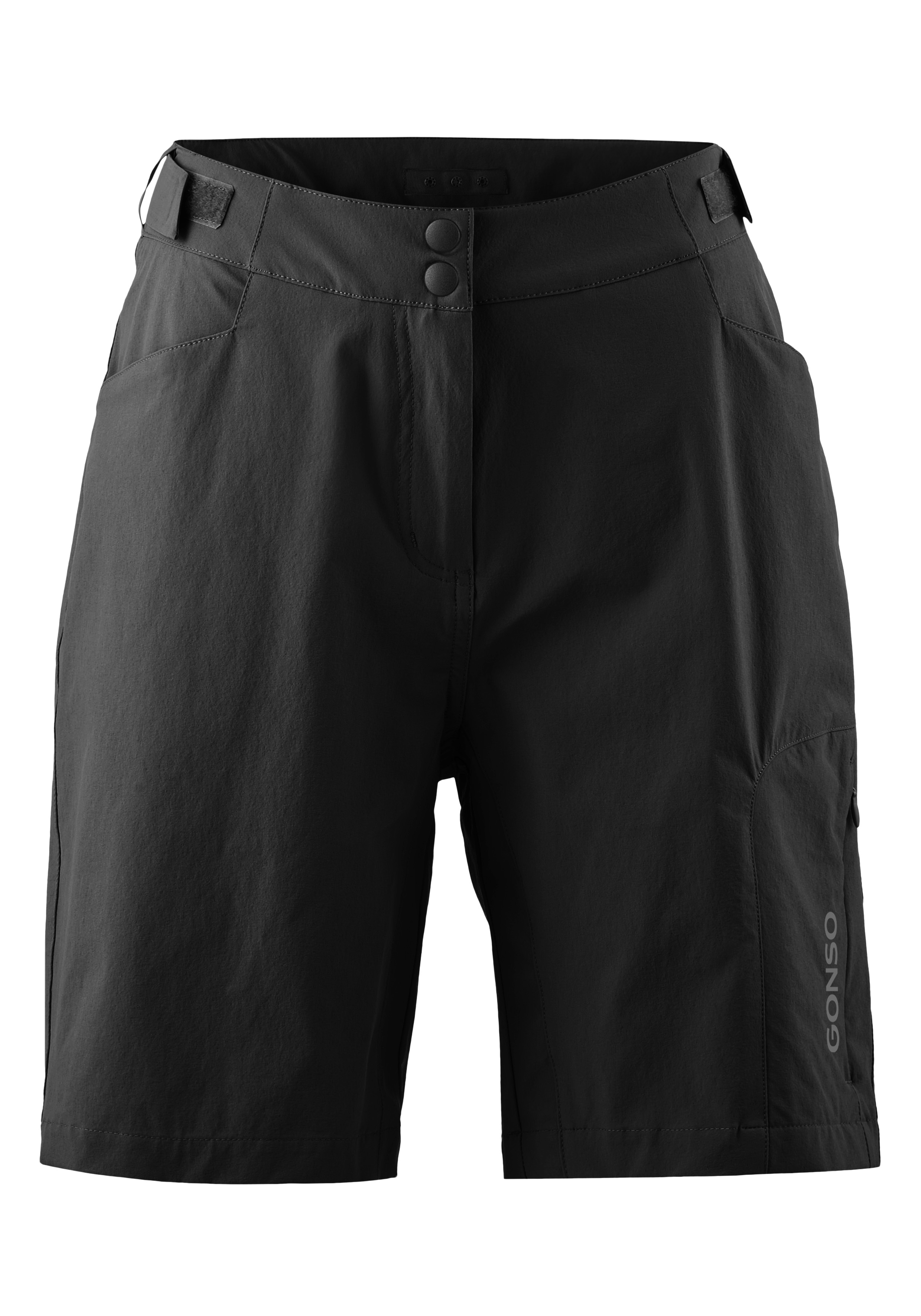 Gonso Fahrradhose "Adventure Shorts W" Damen Radhose mit einknöpfbarer Radunterhose mit Sitzpolster