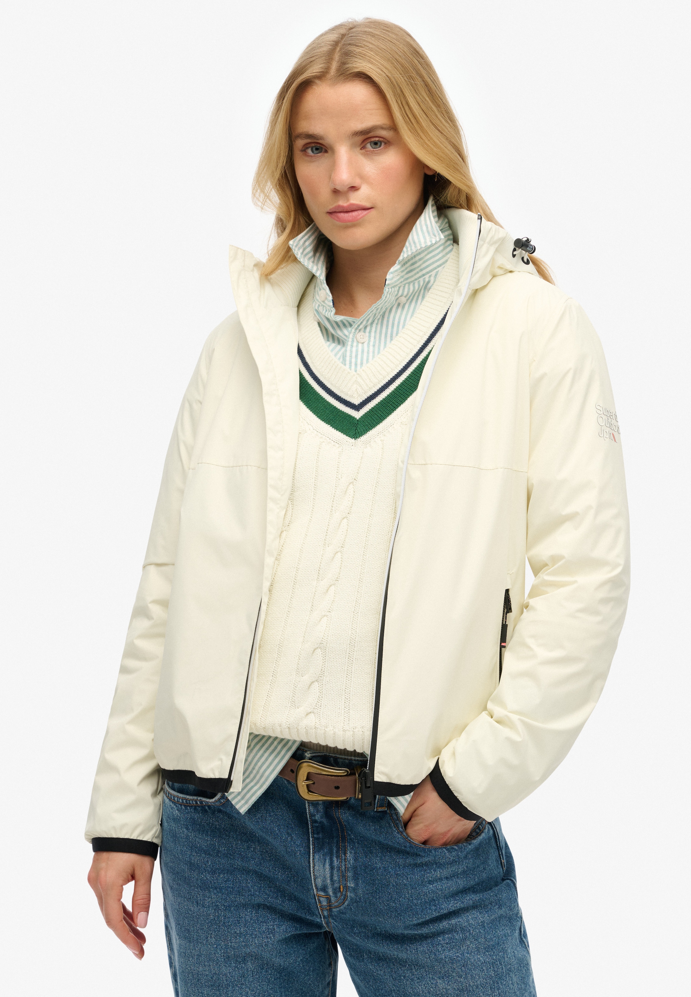 Superdry Outdoorjacke "HOODED LOGO WINDBREAKER JACKET", mit Kapuze günstig online kaufen