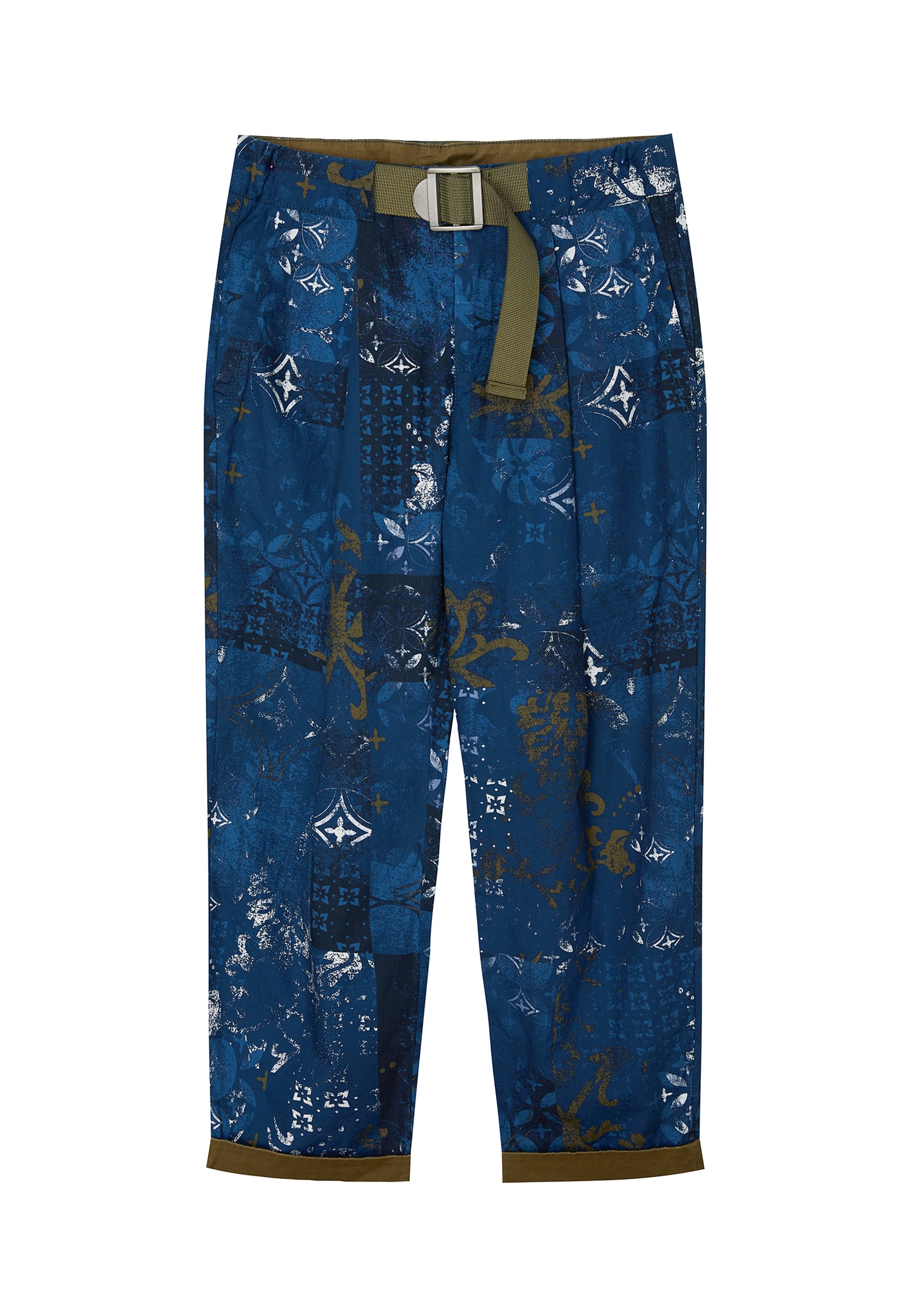 Gulliver Stoffhose, mit Vintage-Muster und Gürtel