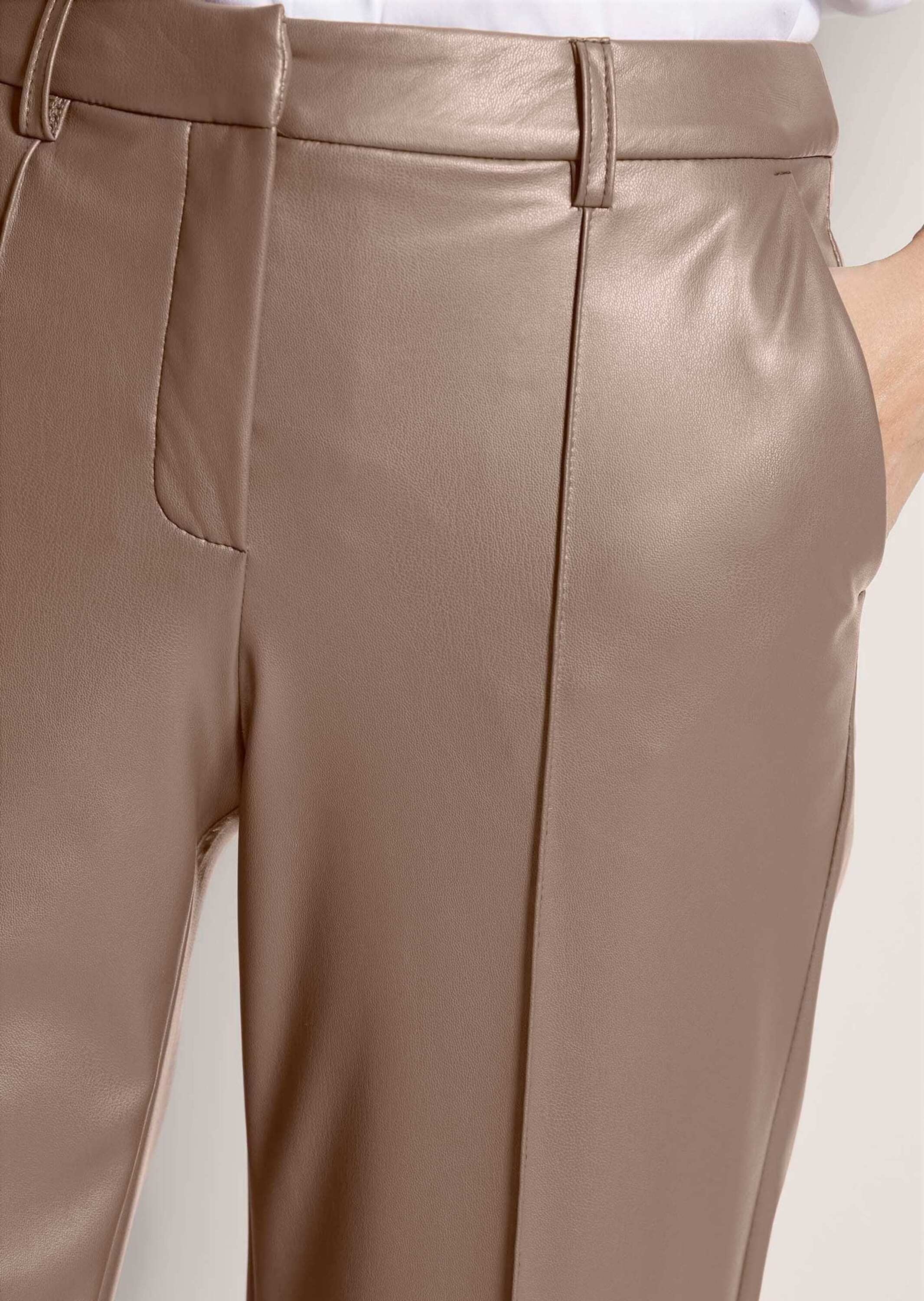 MADELEINE Lederhose »Kunstlederhose Kunstlederhose mit Biesen«