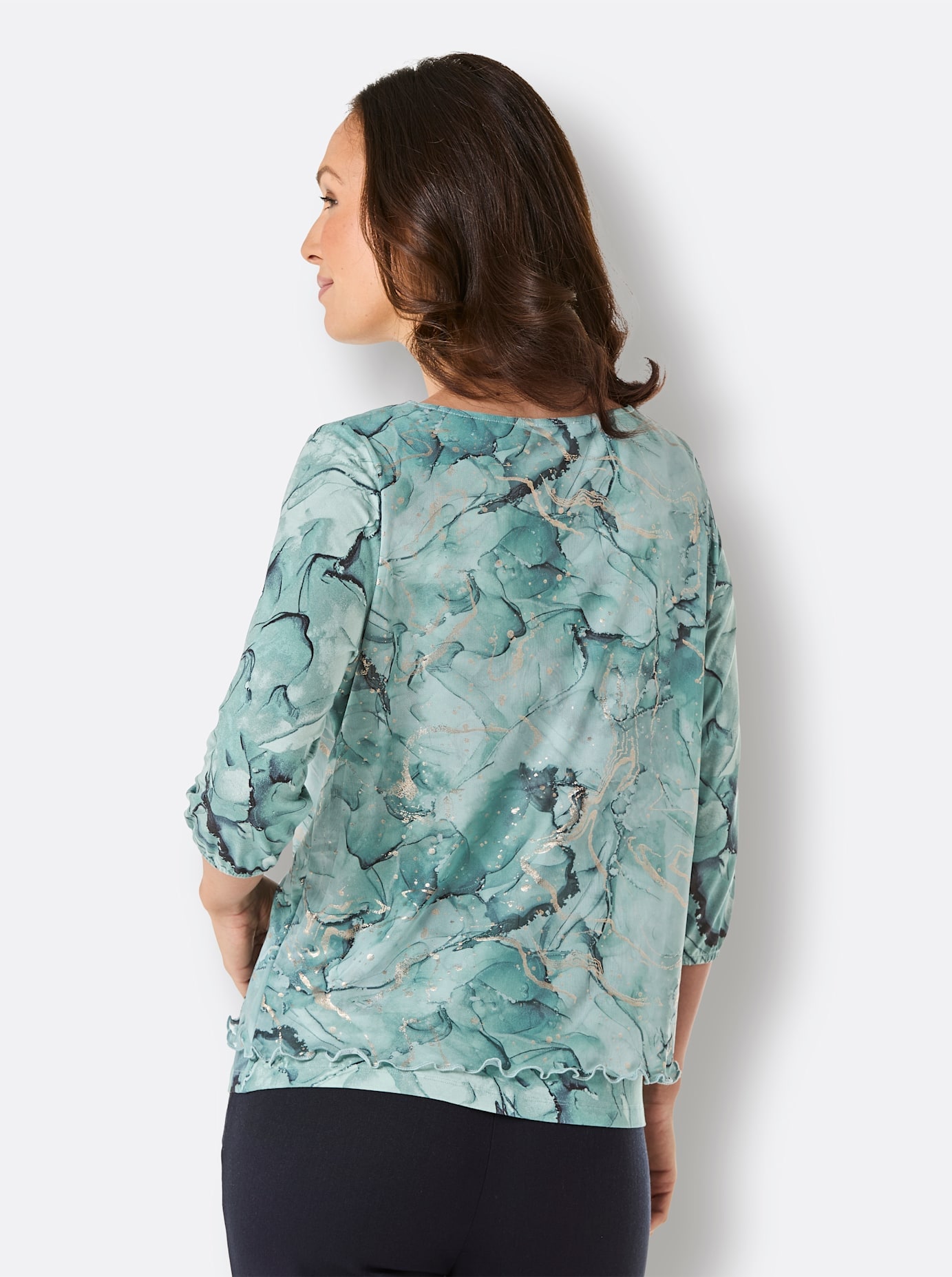CREATION L PREMIUM Print-Shirt »Mesh-Shirt«, (1 tlg.)