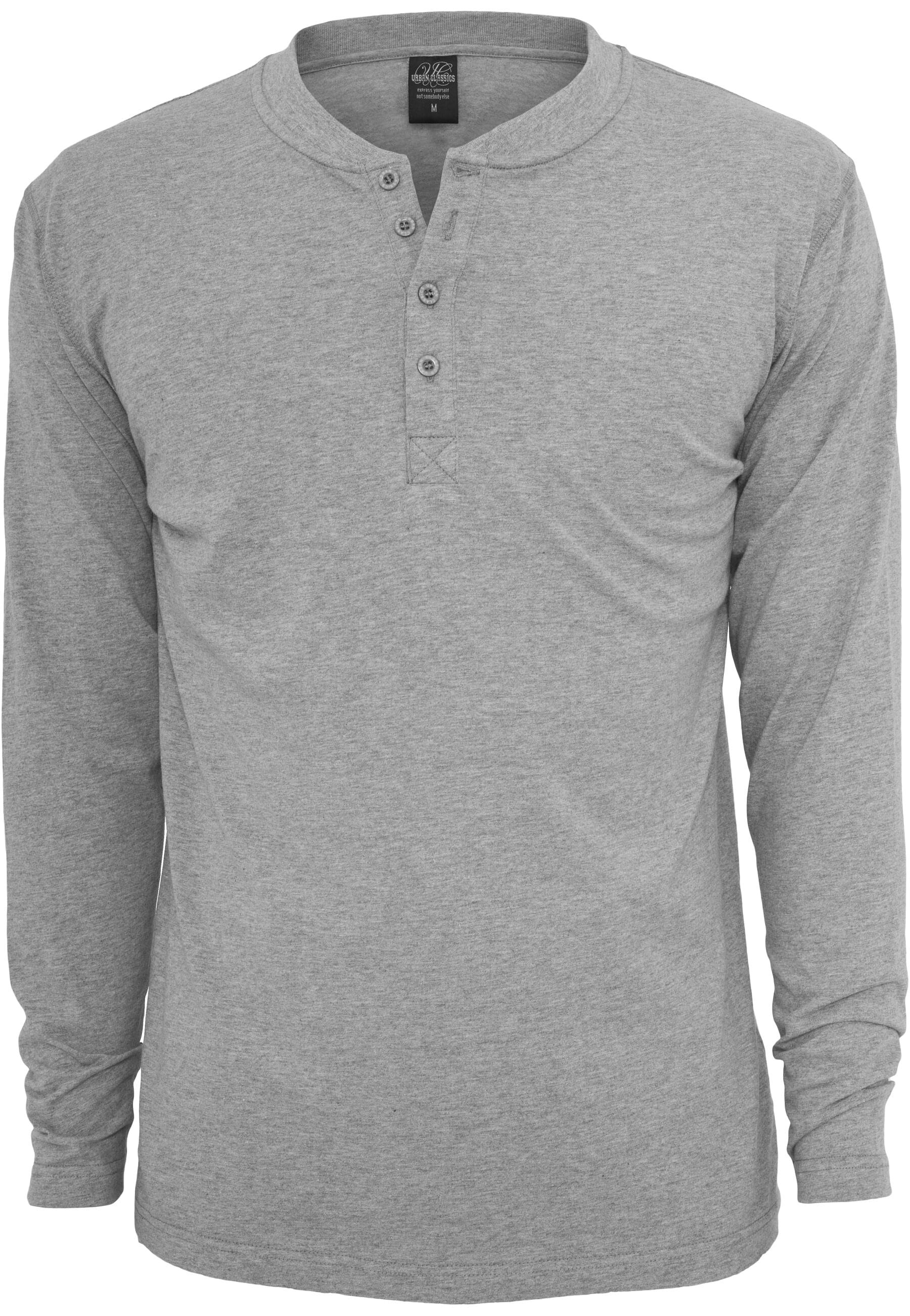 URBAN CLASSICS T-Shirt "Urban Classics Herren Basic Henley L/S Tee"