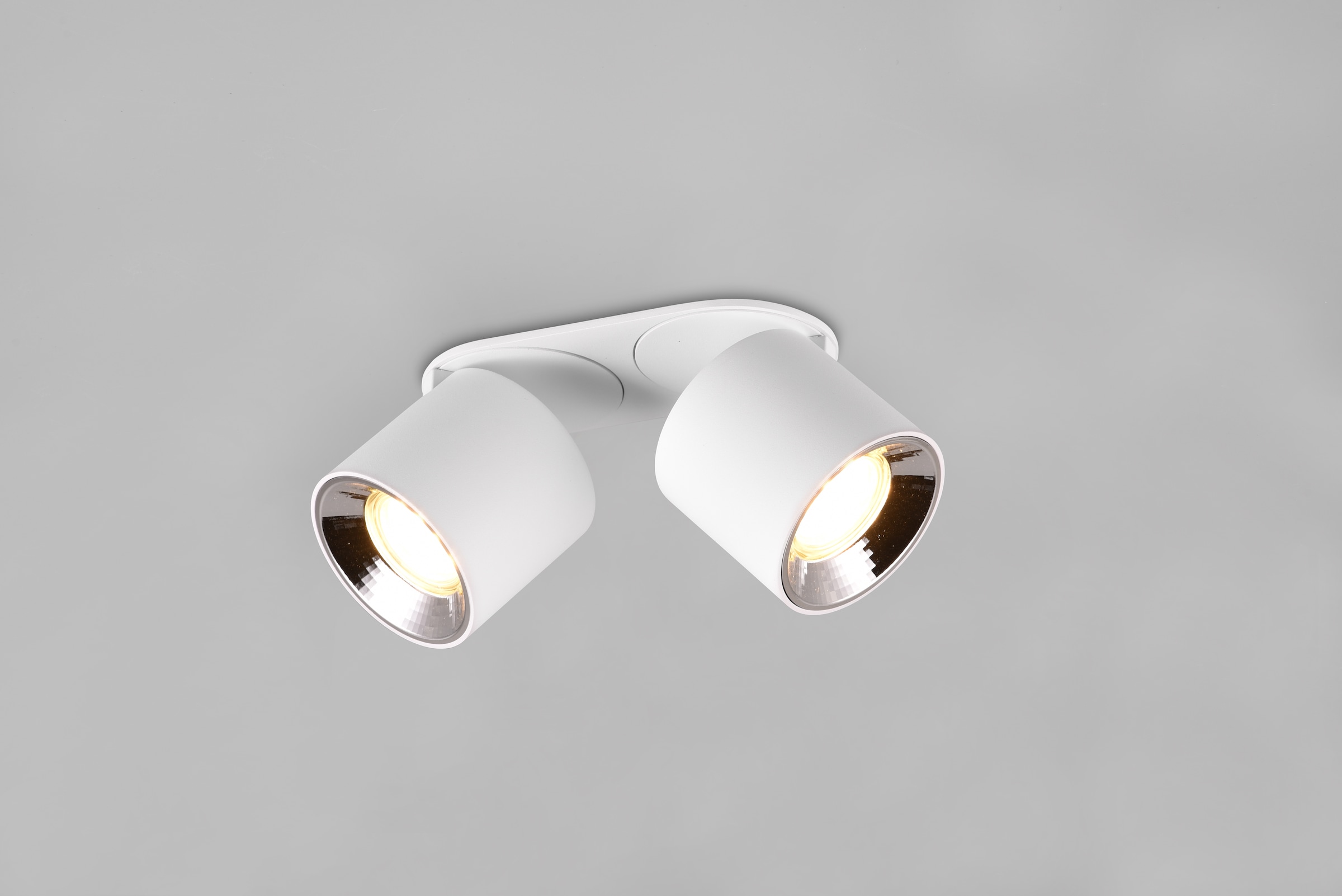 TRIO Leuchten Deckenleuchte »GUAYANA, Deckenspot 2-flammig exkl 2x GU10 max 10W Spot verstellbar« GU10 1 Stk. warmweiß - kaltweiß als Aufbauspot oder Einbauspot nutzbar Spot schwenkbar und drehbar