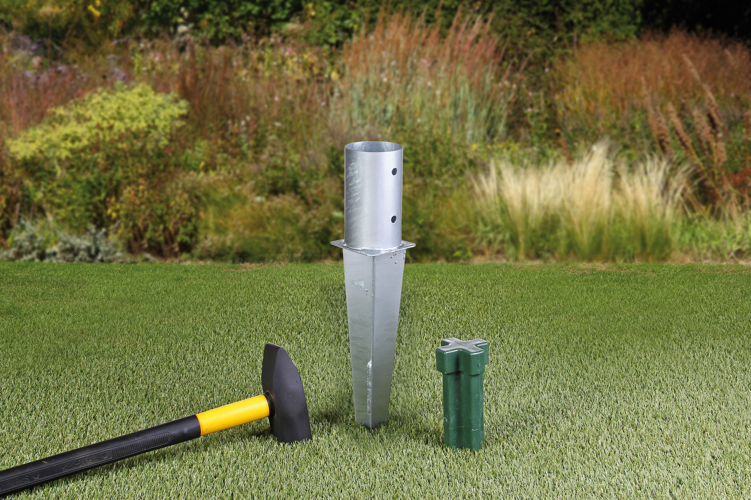 Alberts Einschlag-Bodenhülse für Rundholzpfosten, Ø101 mm, Gesamtlänge 600 günstig online kaufen