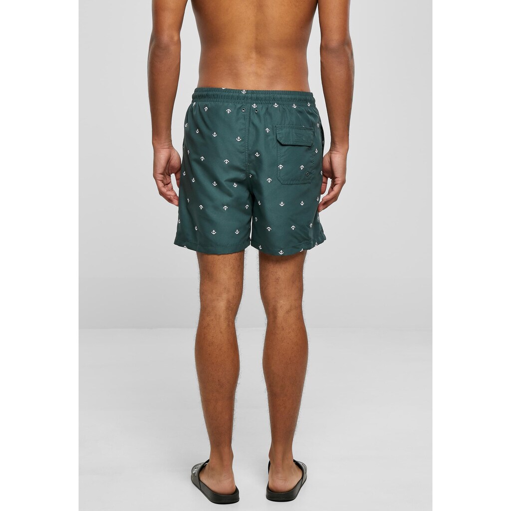 URBAN CLASSICS Badeshorts »Urban Classics Herren Embroidery Swim Shorts«