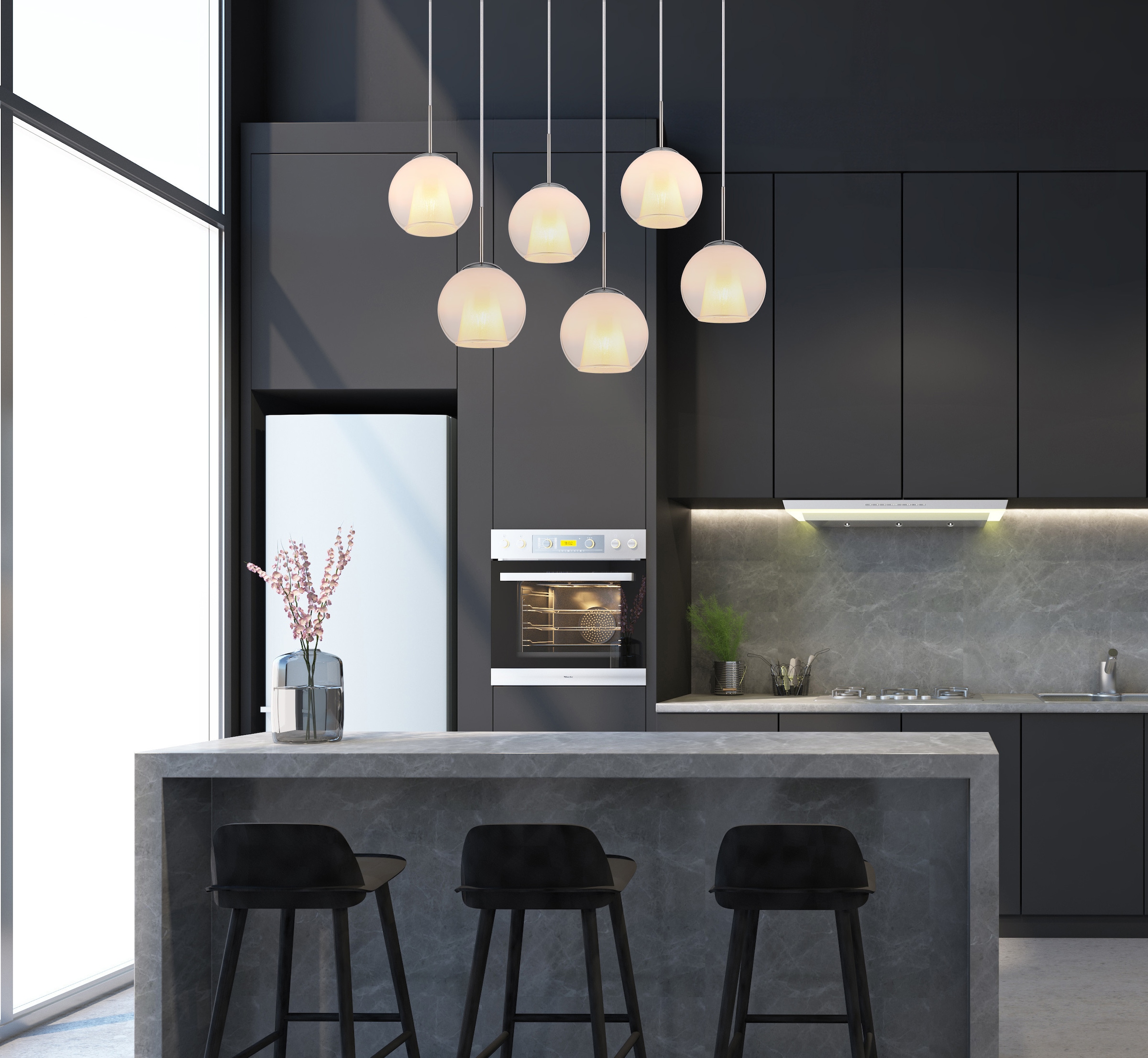 GLOBO LIGHTING Hängeleuchte »BARRY«, Leuchtmittel E27 | ohne Leuchtmittel, Hängelampe/Pendelleuchte/Esszimmer/Wohnzimmer/Esstisch