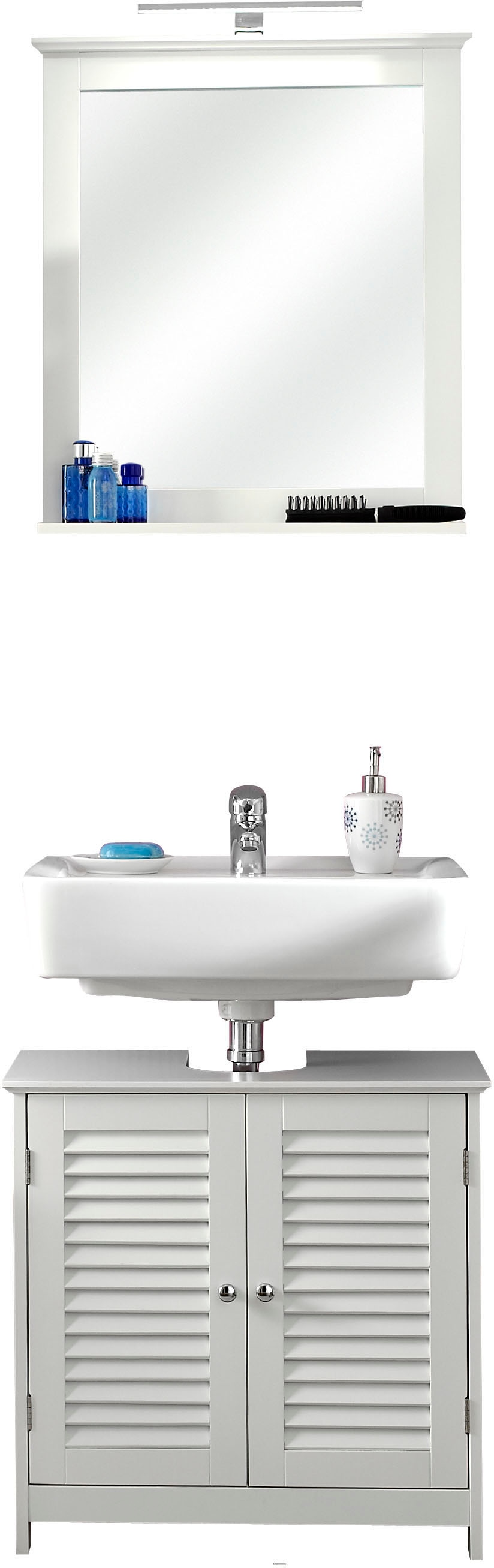 Saphir Badmöbel-Set "Quickset 928 2-teilig, Waschbeckenunterschrank mit LED günstig online kaufen