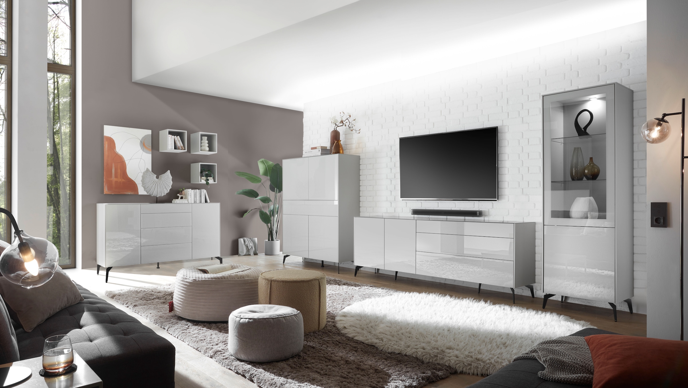 Mäusbacher Standvitrine »Imola TOPSELLER!«, (OTTOs Choice), Mäusbacher Vitrine mit Glas- und Holztür