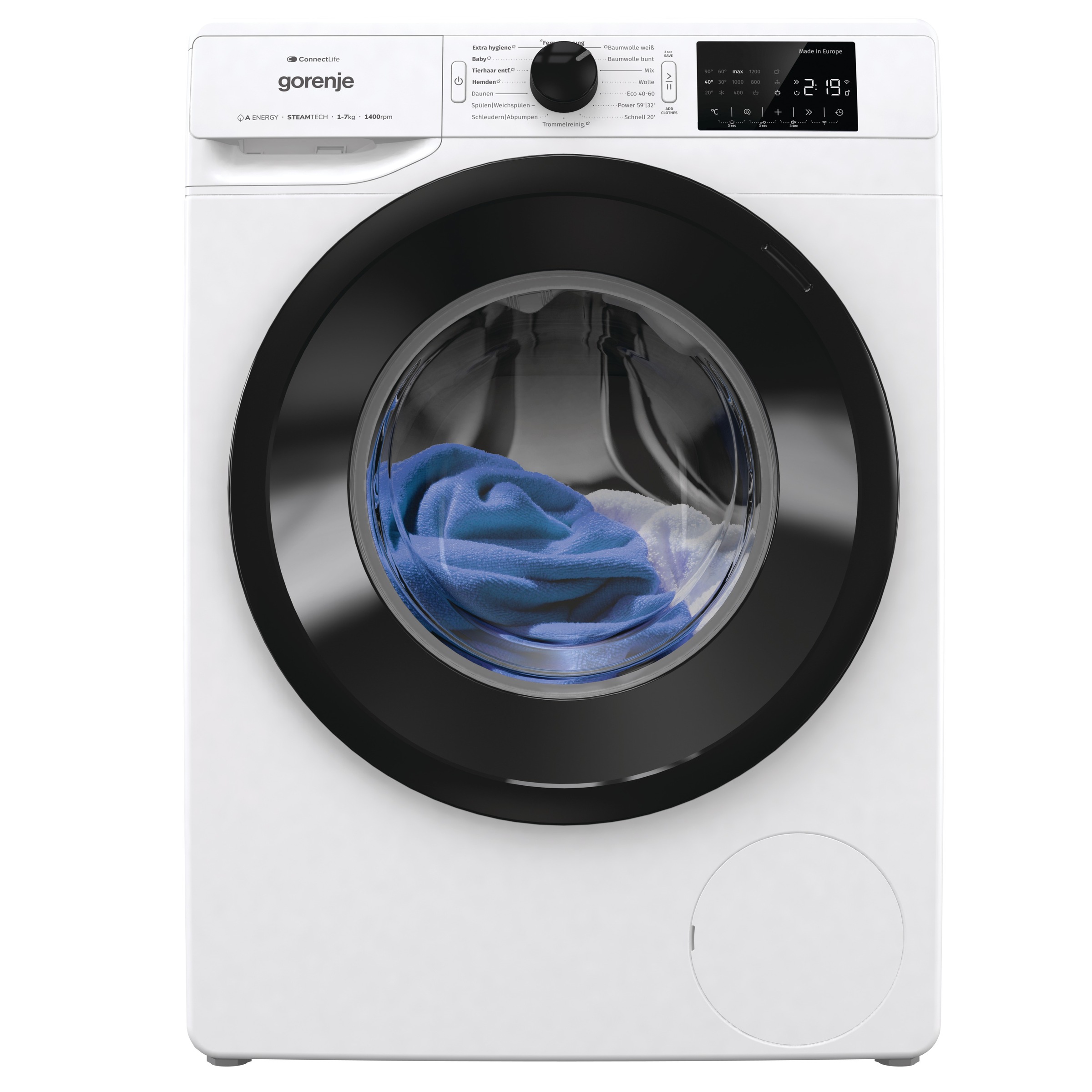 Thumbnail - GORENJE Waschmaschine "WPNEI74A1TS" 7 kg 1400 U/min Energieklasse A-10%