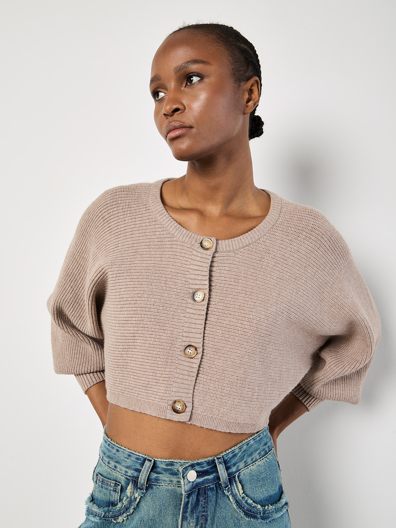 Apricot Cardigan »Batwing-Cardigan« in Croppedlänge
