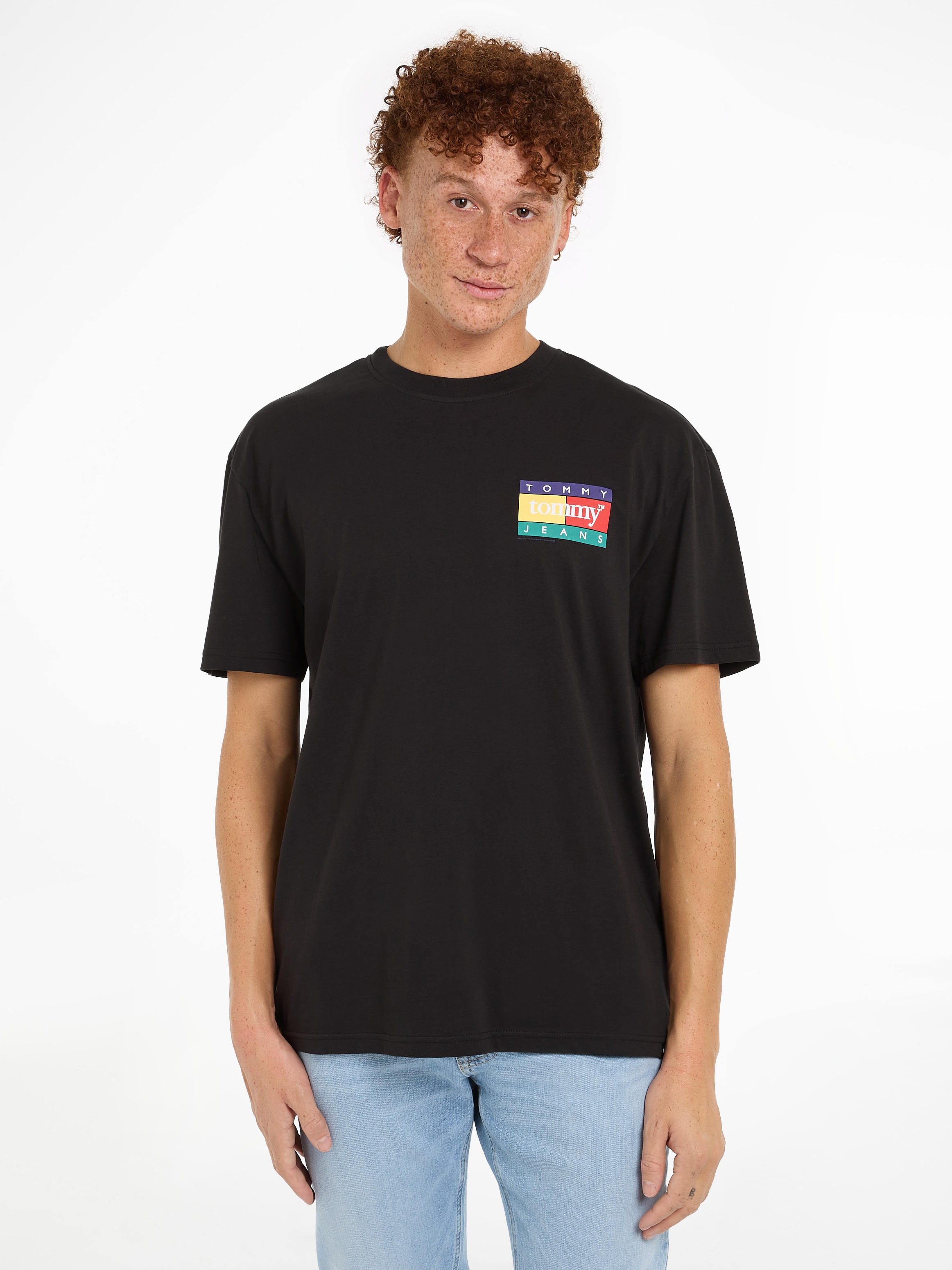 Tommy Jeans Plus T-Shirt "TJM REG POP COLOR FLAG TEE EXT", Große Größen günstig online kaufen