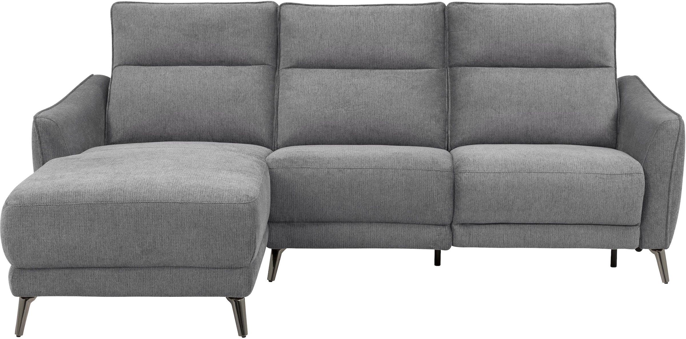 INOSIGN Ecksofa »TAYLER 3-Sitzer, L-Form (Breite 239cm), elektr. Relaxfunktion, USB A/C«, und Recamiere, Liegefunktion durch Recliner, Federkernpolsterung