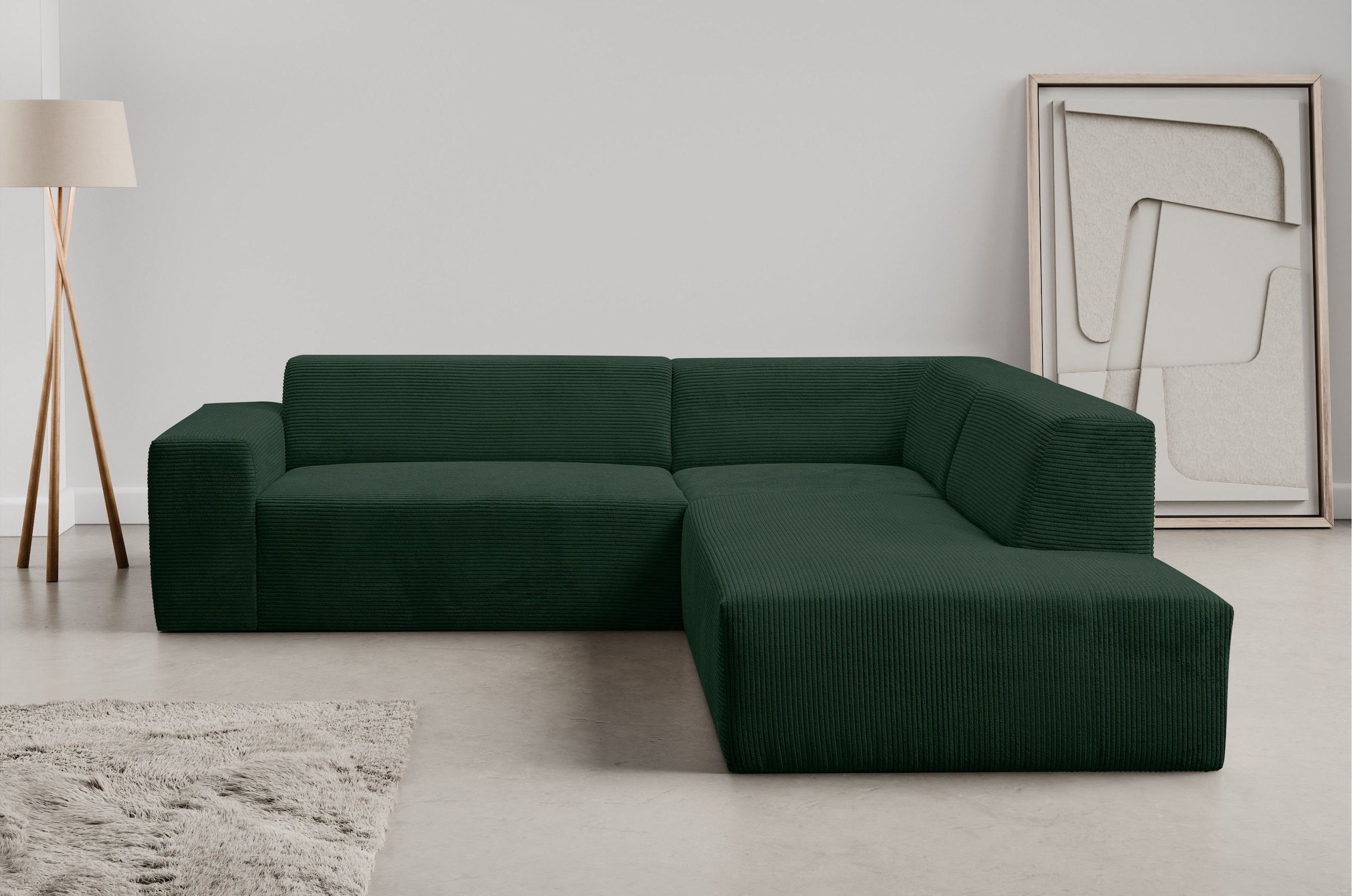 INOSIGN Ecksofa "Zeus-M", Curvy Trend Garnitur mit urbaner Optik günstig online kaufen