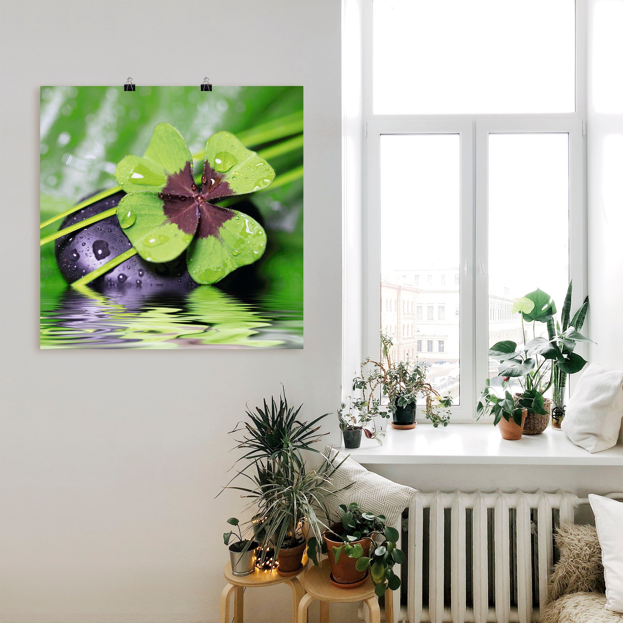 Artland »Glücksklee... Entspann mal wieder« Zen 1 Stk. tlg. ohne Rahmen