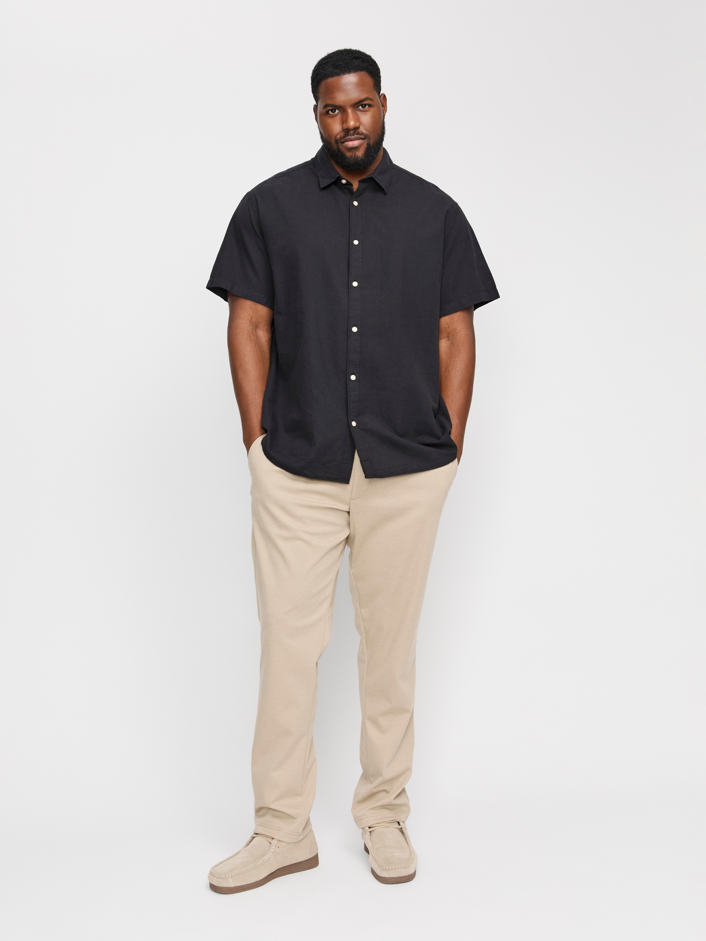 Jack & Jones PlusSize Kurzarmhemd »JJEBREEZE SHIRT SS SN PLS«, mit Hemdkragen
