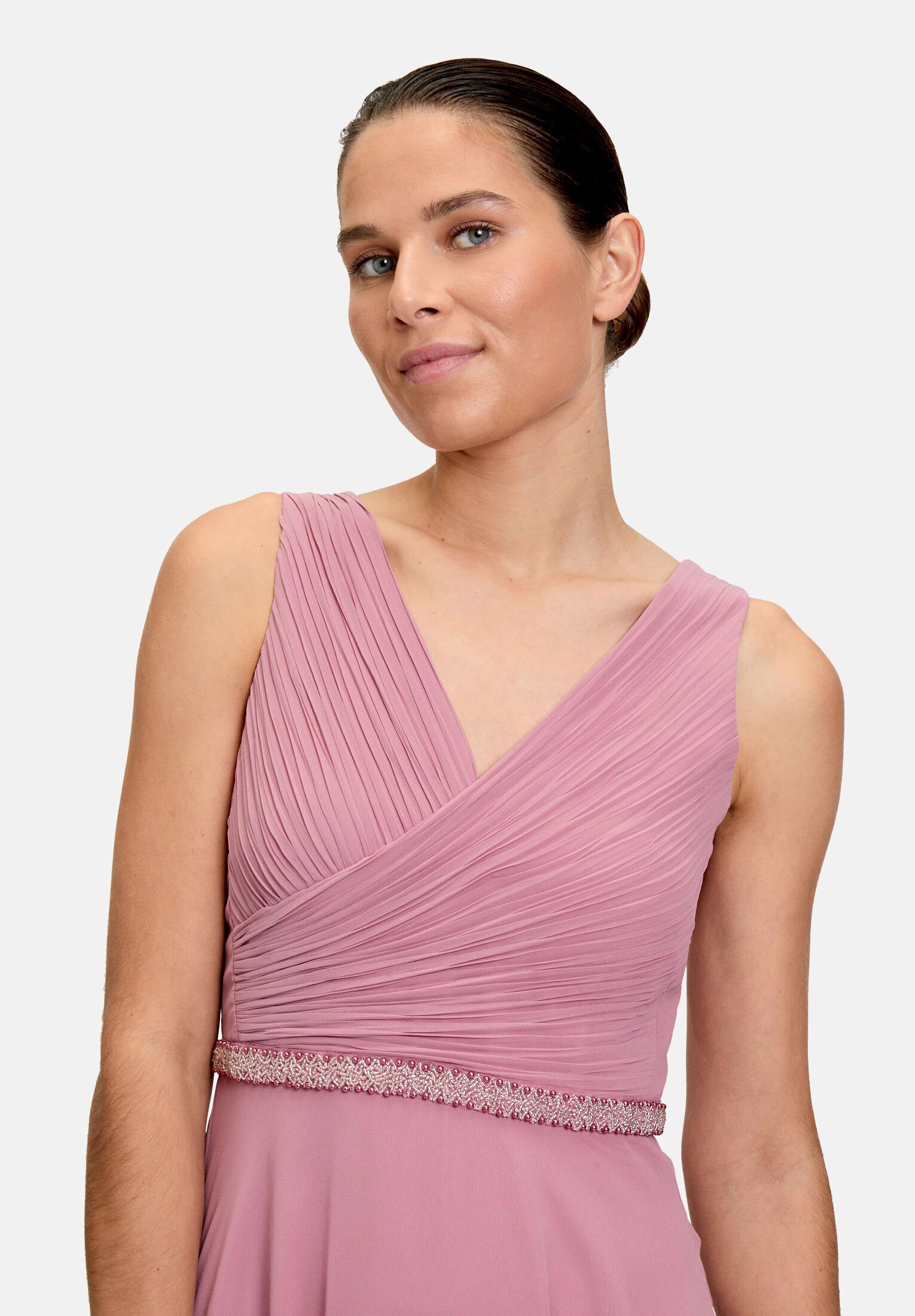 Vera Mont Abendkleid »Damen mit Plissee« Ohne Tasche Dekoelemente