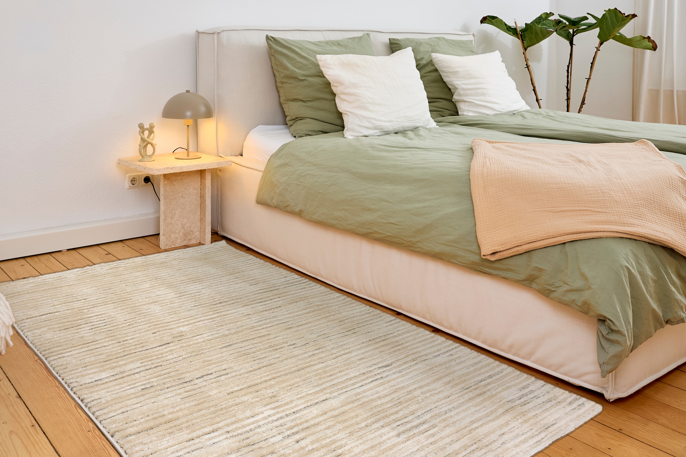 ASTRA Teppich »Lou 253«, rechteckig, 10 mm Höhe, Hoch Tief Struktur, Kurzflor, Wohnzimmer, Schlafzimmer