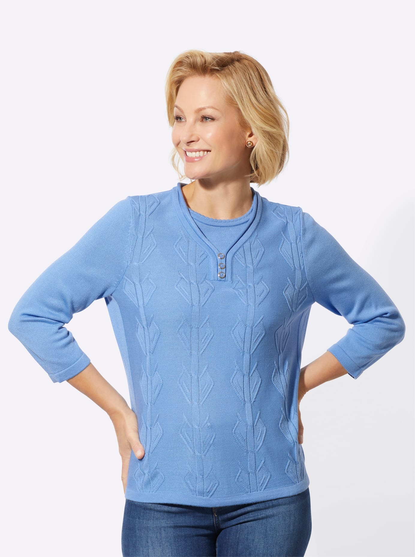 Classic Basics 3/4 Arm-Pullover "3/4-Arm-Pullover" günstig online kaufen