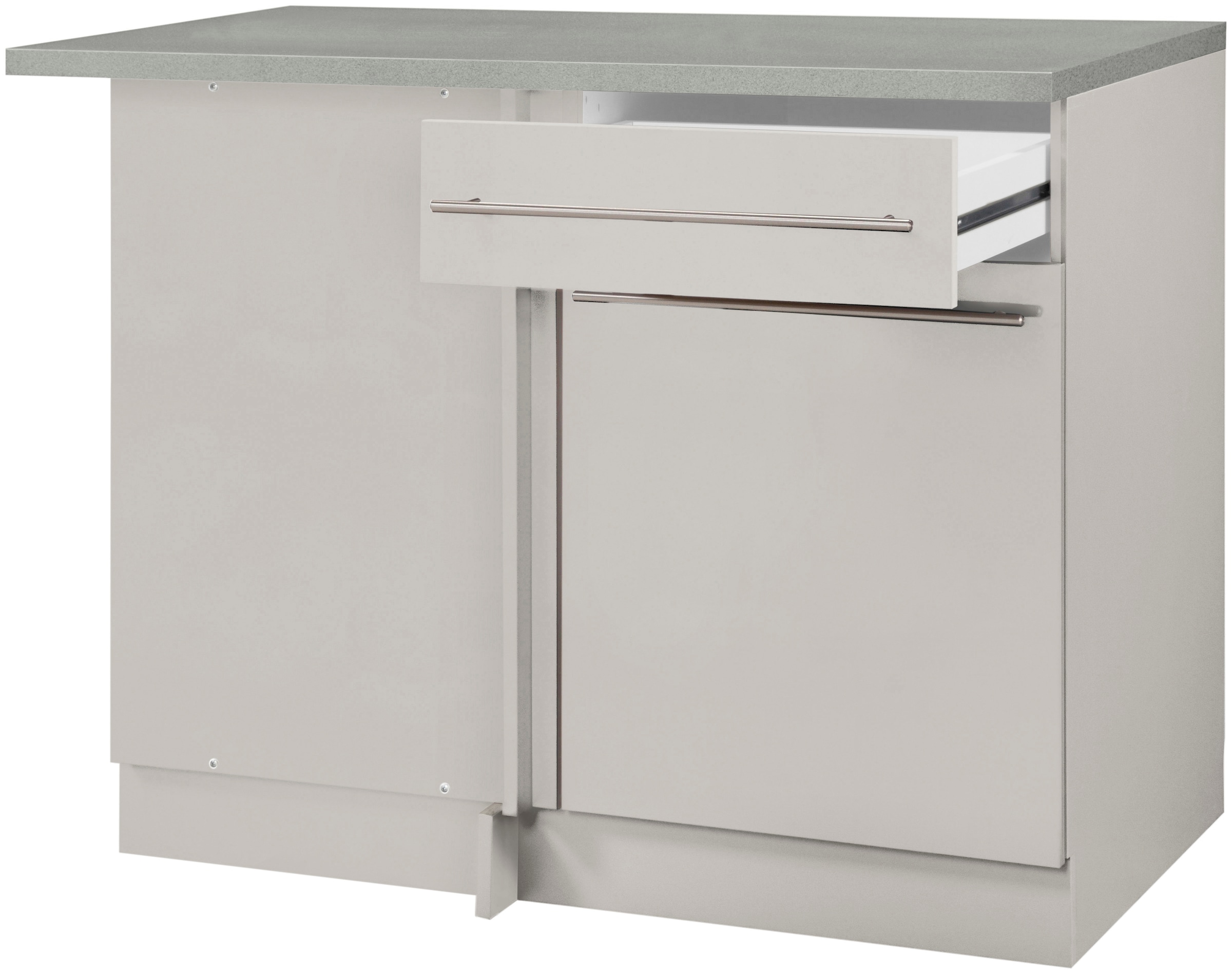 wiho Küchen Eckunterschrank »Chicago«, 110 cm breit, für eine optimale Raumnutzung
