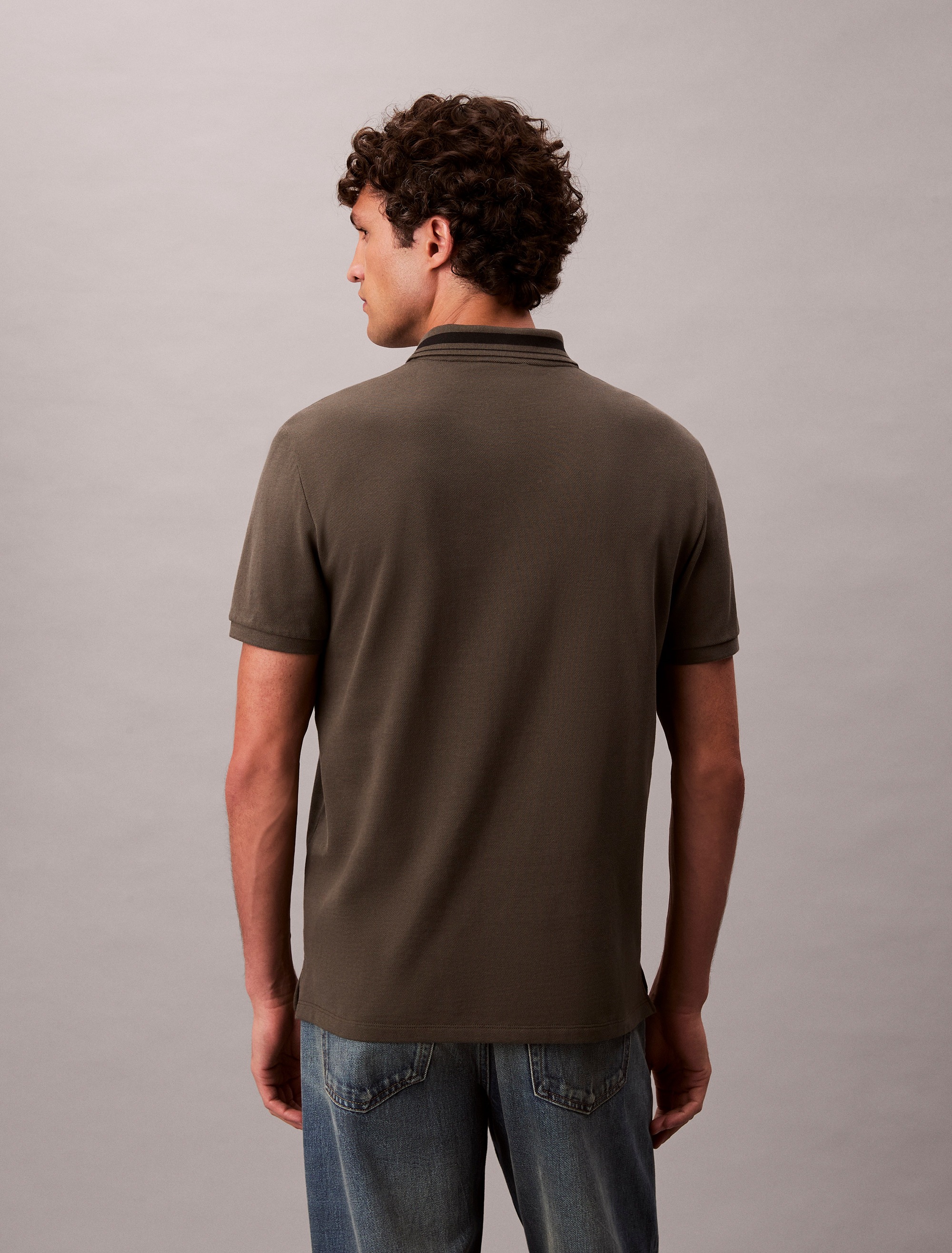 Calvin Klein Jeans Poloshirt "SS CSL PQ CLSSC TPPD" Mit Rundhalsausschnitt günstig online kaufen