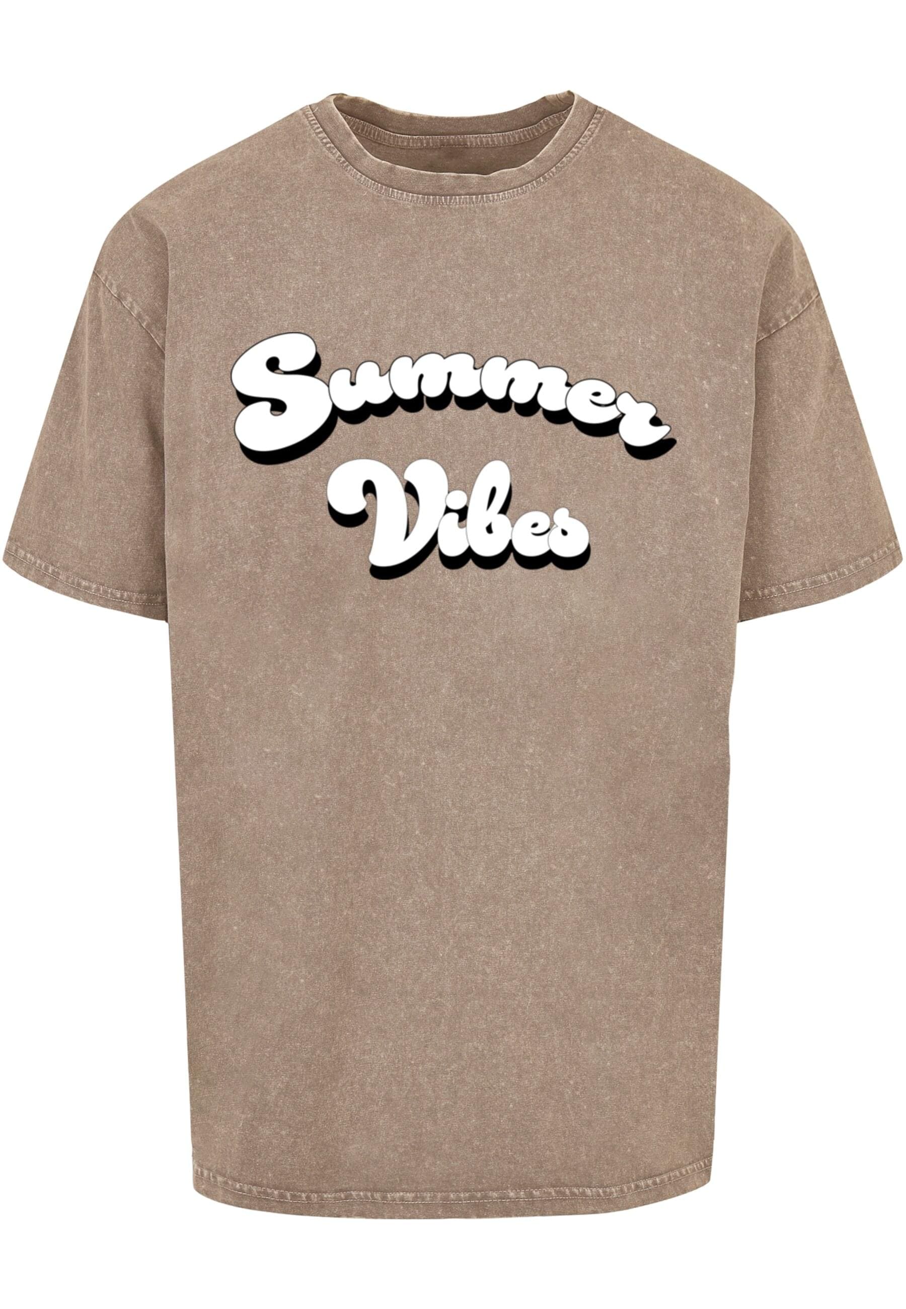 T-Shirt »Merchcode Herren Summer Vibes Acid Washed Heavy Oversized Tee«, (1 tlg.)