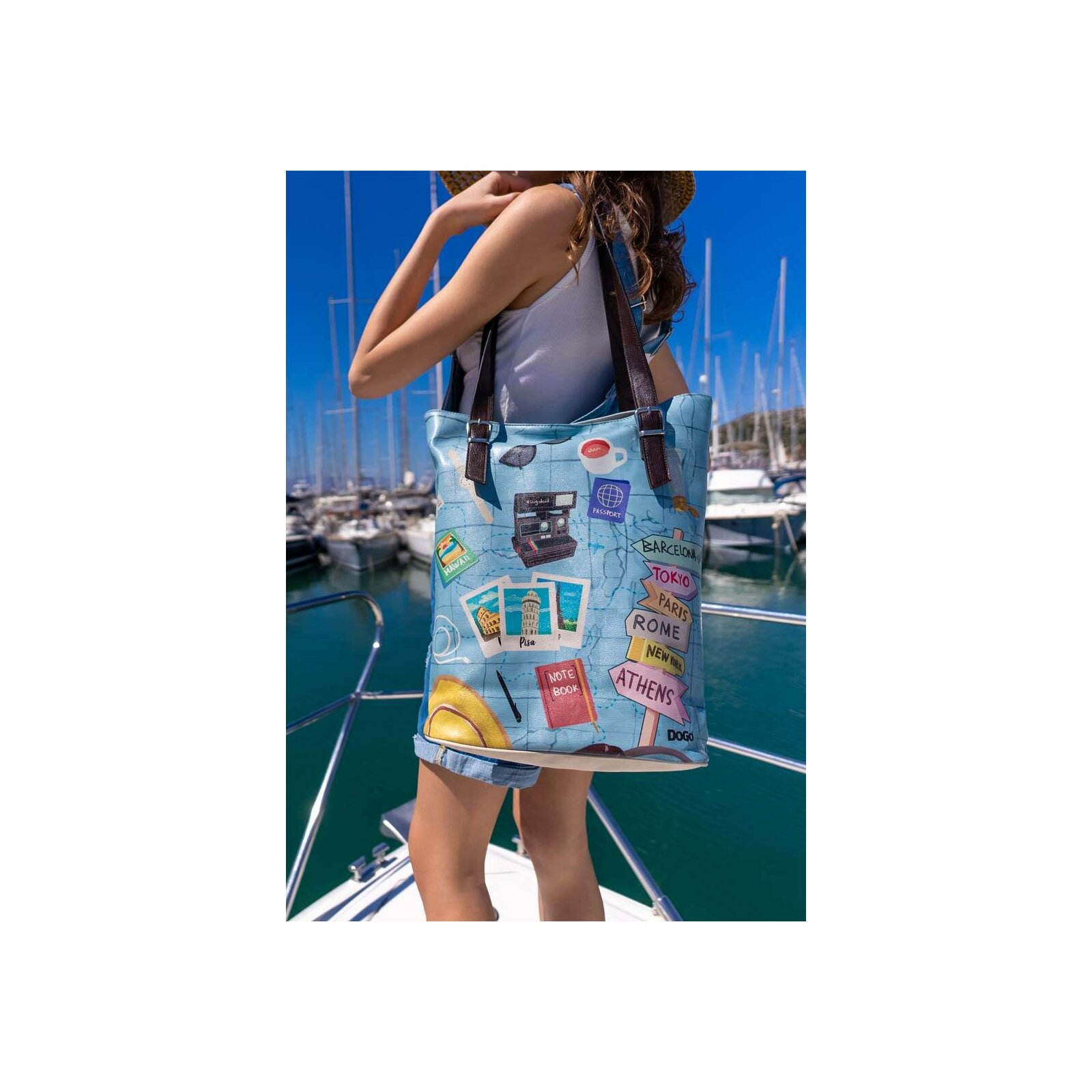 Thumbnail - DOGO Umhängetasche "Tall Bag Damen Schultertasche Koala Hug Damen Schultertasche", Vegan