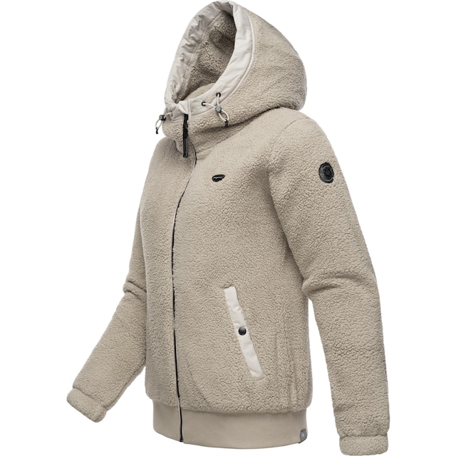 Ragwear Outdoorjacke »Cousy Short«, mit Kapuze, flauschige Übergangsjacke  mit Teddyfell und Kapuze kaufen | BAUR