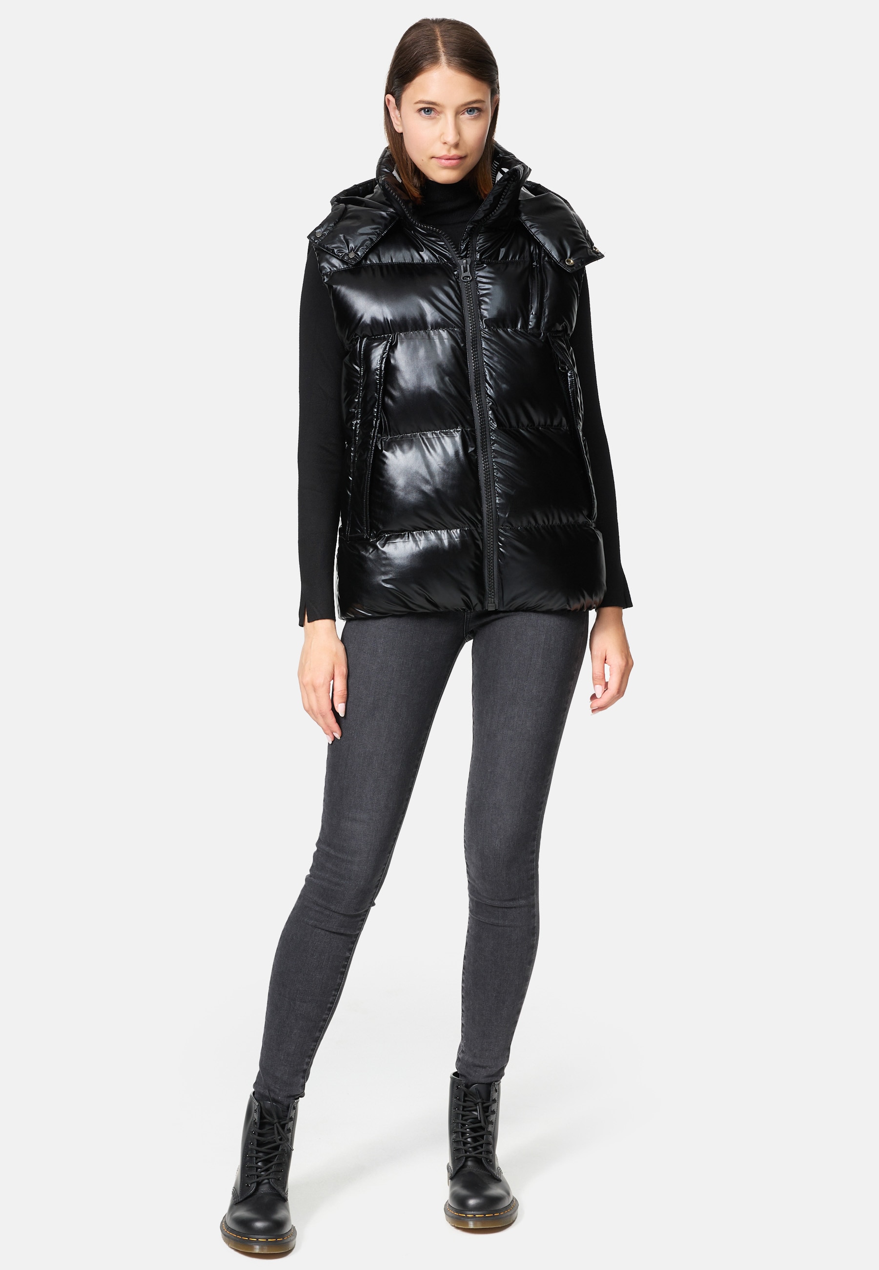 trueprodigy Steppweste »Darko F Reflektierender Innenkragen Kapuze extra große Seitentaschen«