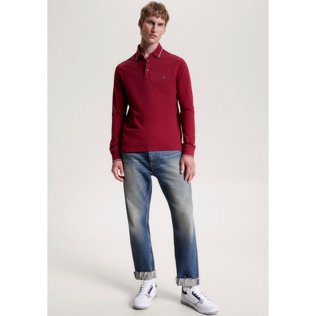 Tommy Hilfiger Langarm-Poloshirt »TIPPED PLACE L/S SLIM POLO«