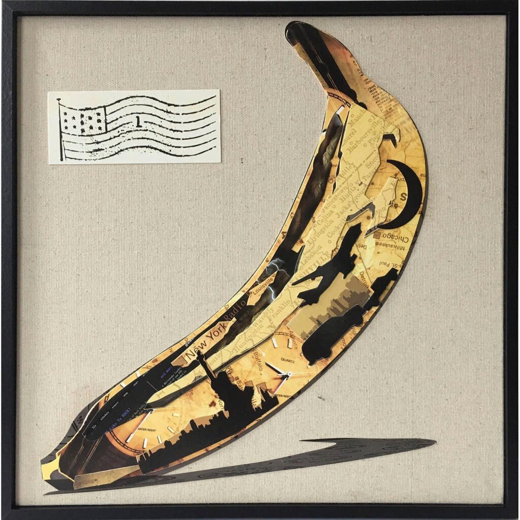 Kayoom Wandbild »Banana«, 42cm x 42cm