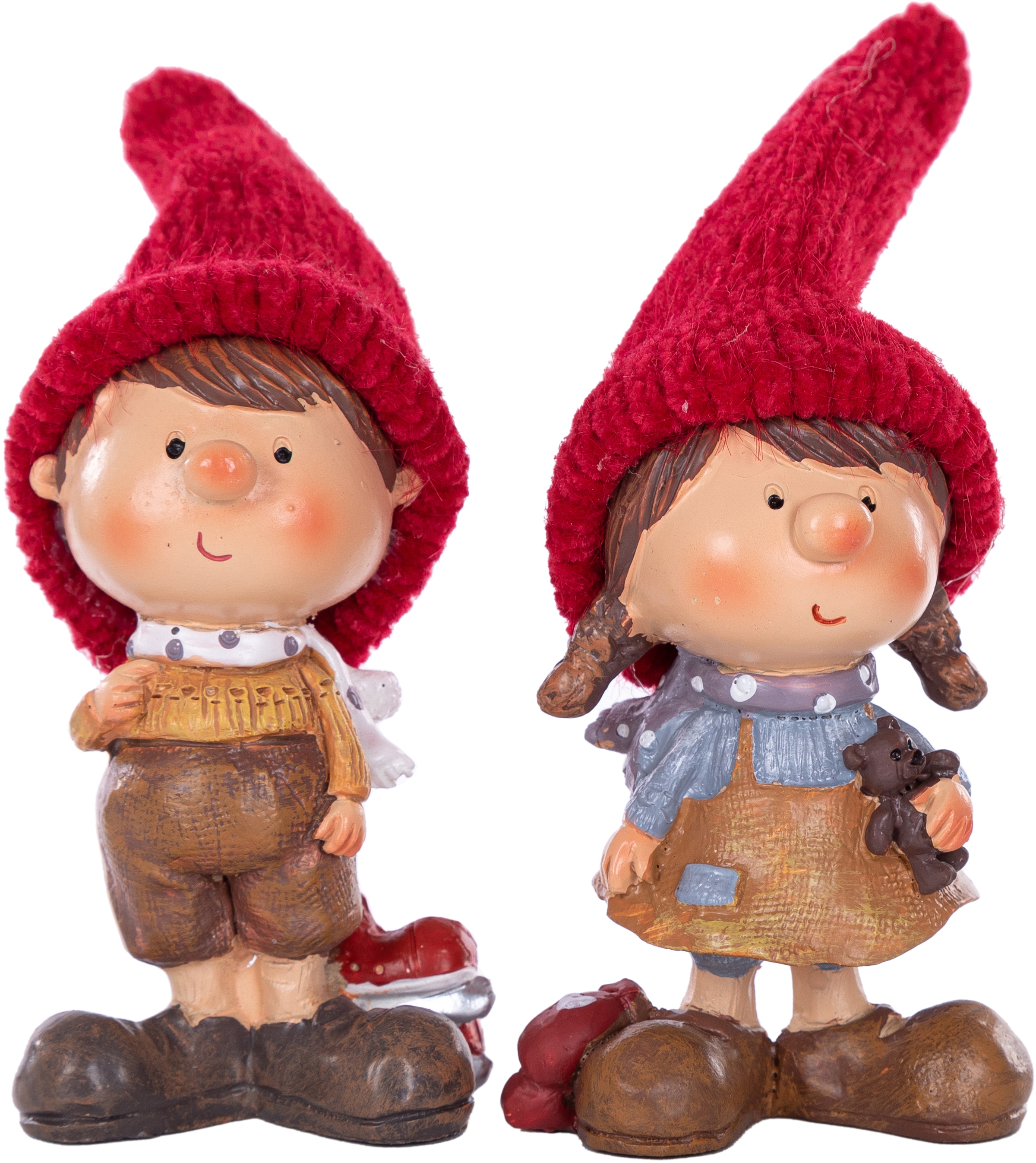 Myflair Möbel & Accessoires Weihnachtsfigur »Weihnachtsdeko«, Wichtelpärchen, Höhe ca. 11 cm