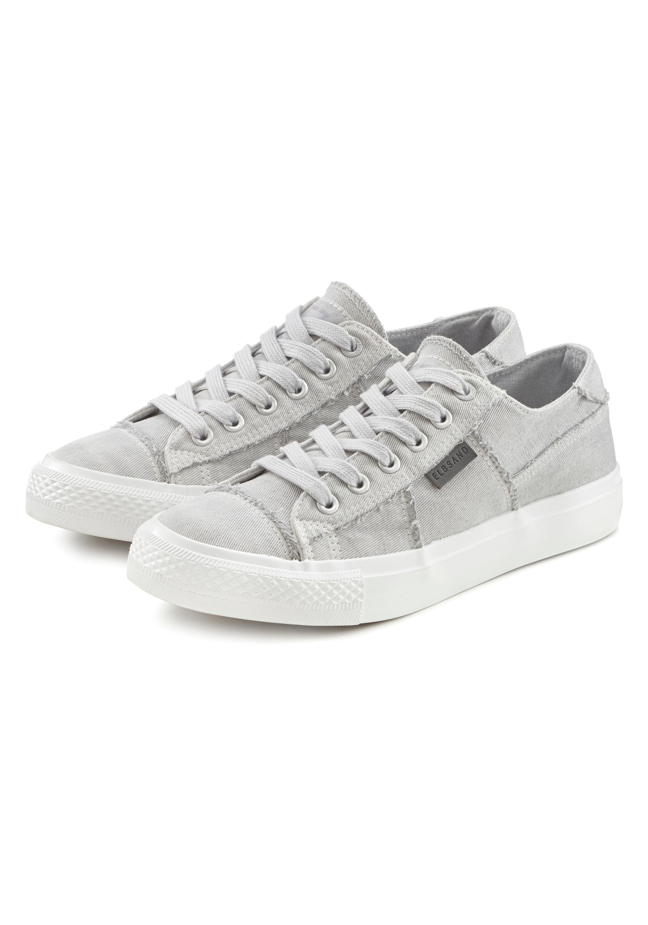 Elbsand Sneaker »Schnürschuh«, Schnürhalbschuh, Freizeitschuh aus Textil, Used-Look VEGAN