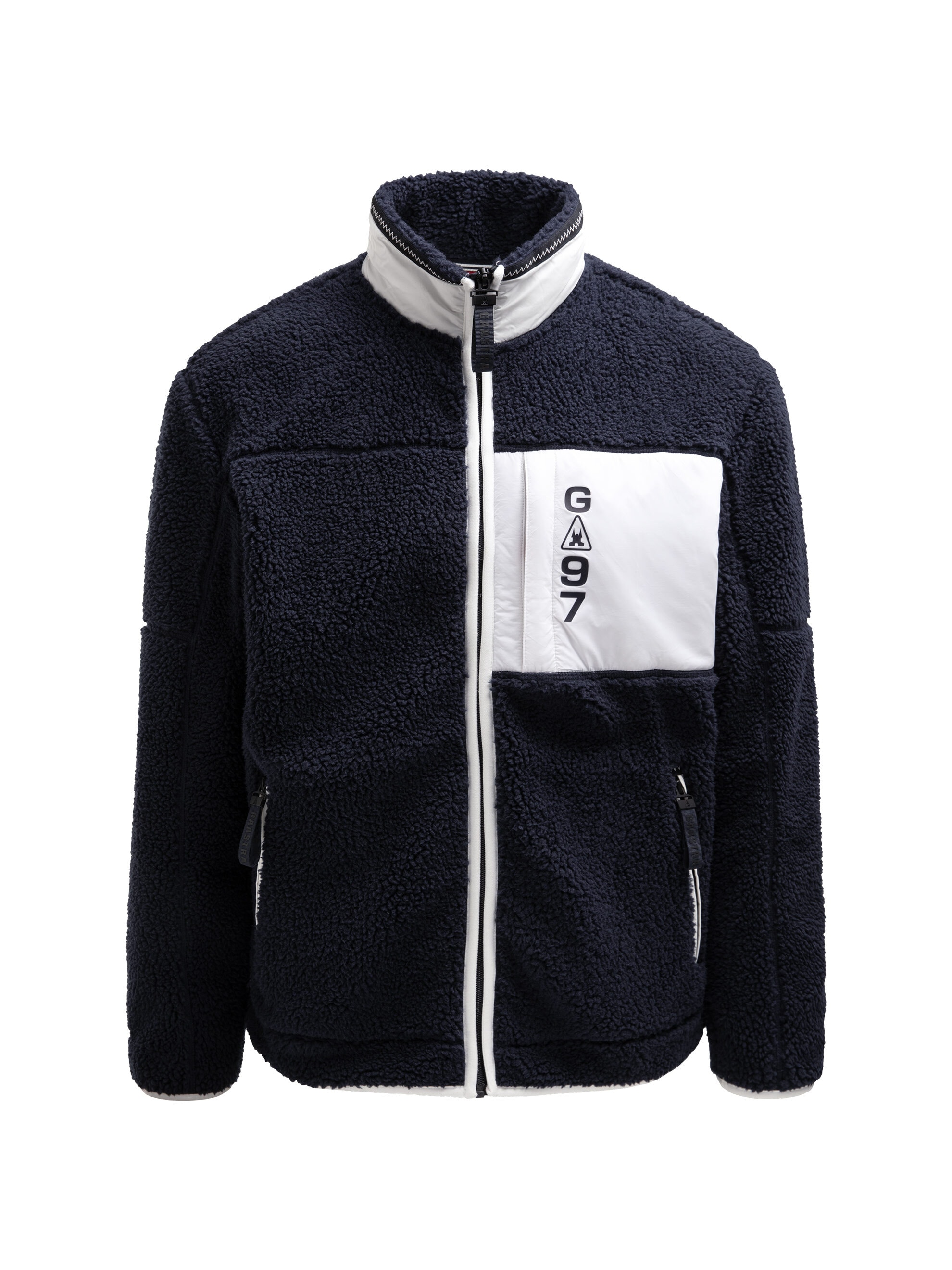 Gaastra Fleecejacke ohne Kapuze mit Reißverschluss an den Einschubtaschen