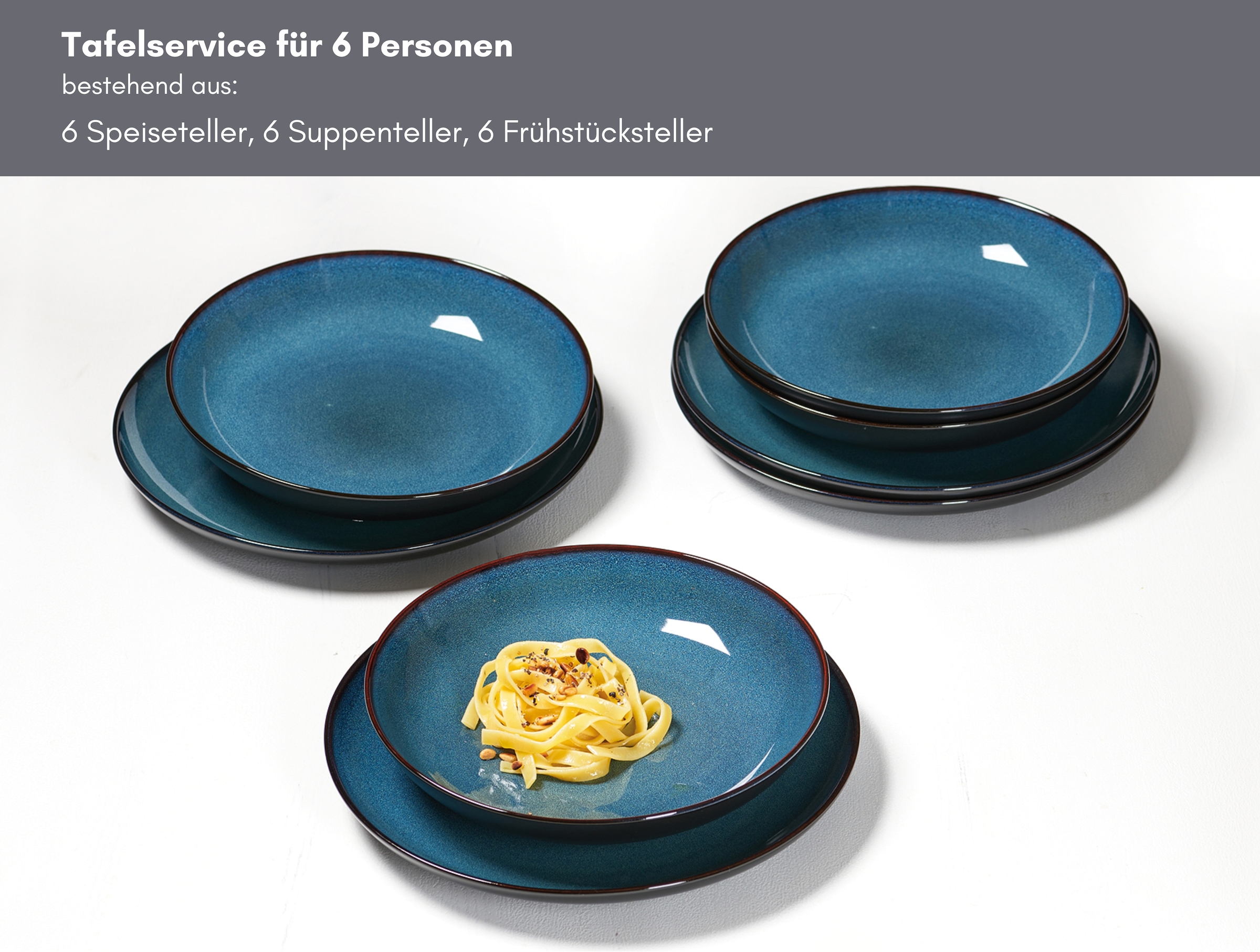 Ritzenhoff & Breker Tafelservice "Bali" Reaktivglasur, jedes Stückein Unika günstig online kaufen