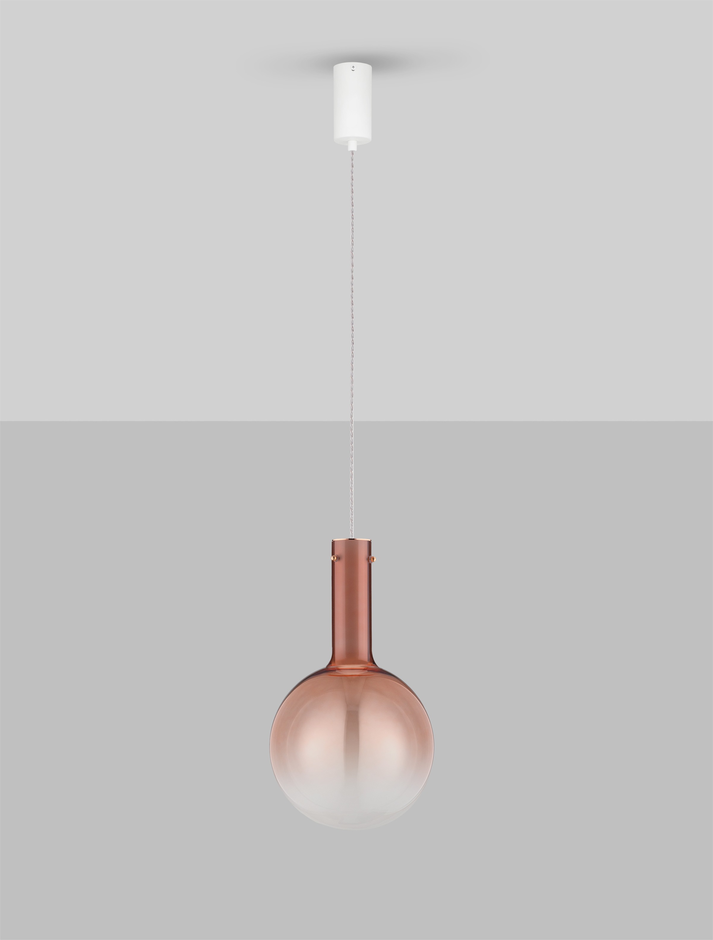 NOVA LUCE Pendelleuchte "NOSTOS", altrosa, 1, Ø 25cm H: 170cm, 1 Stk., Leuchten, Pendelleuchte 3
