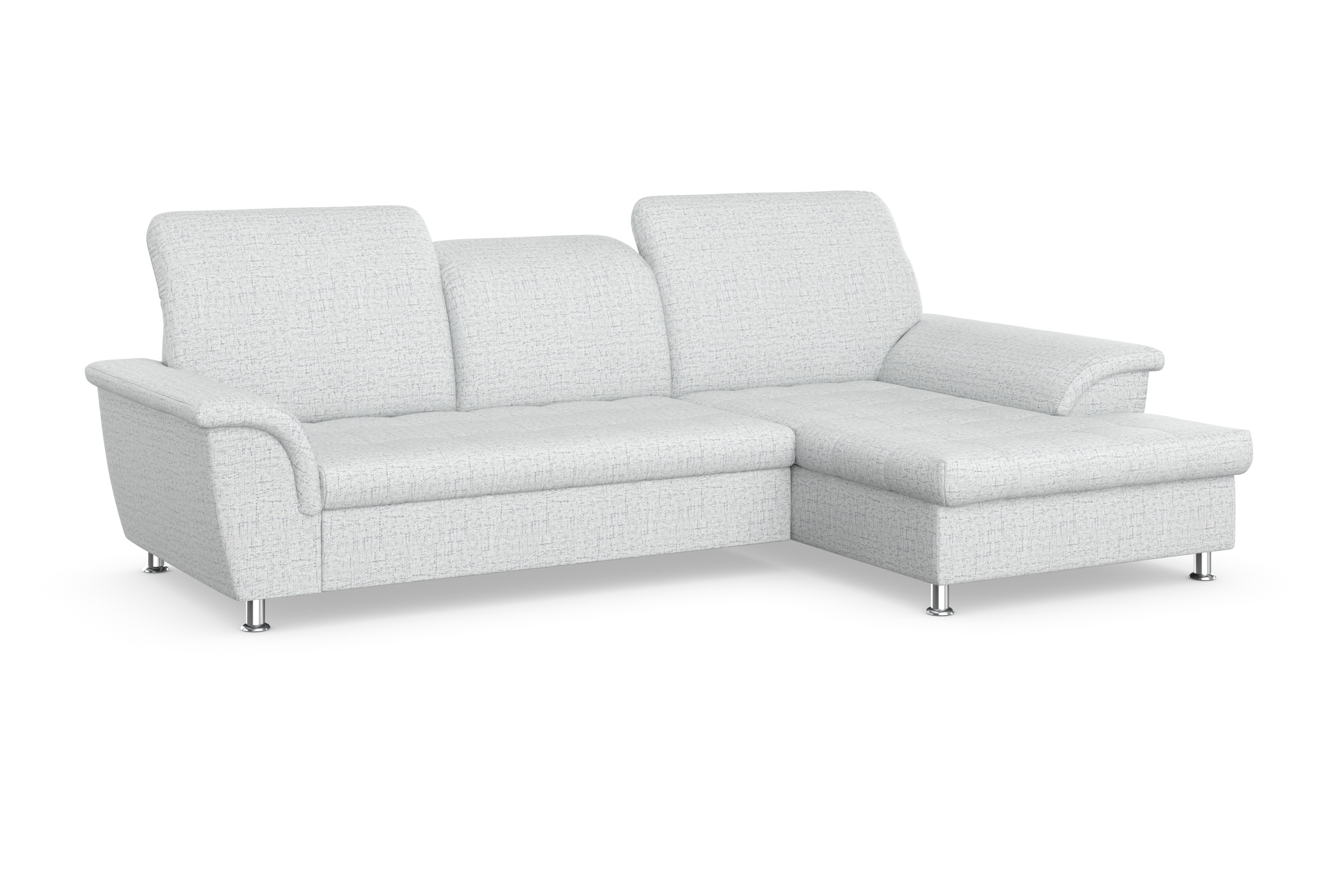 DOMO collection Ecksofa Franzi, wahlweise mit Bettfunktion, Bettkasten und Kopfteilverstellung
