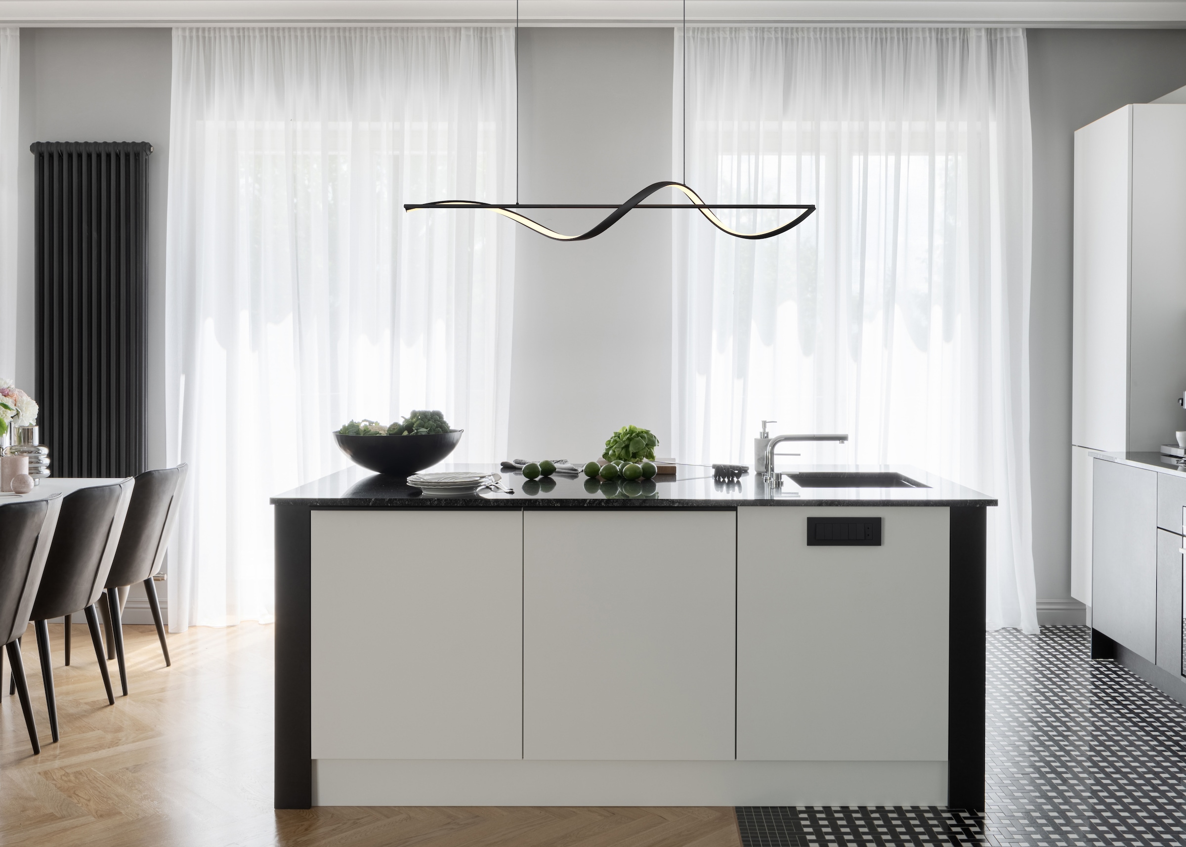 GLOBO LIGHTING LED Pendelleuchte »VIOLINO«, Leuchtmittel LED-Modul | LED fest integriert, Hängelampe/Hängeleuchte/Wohnzimmer/Esstisch/elegant