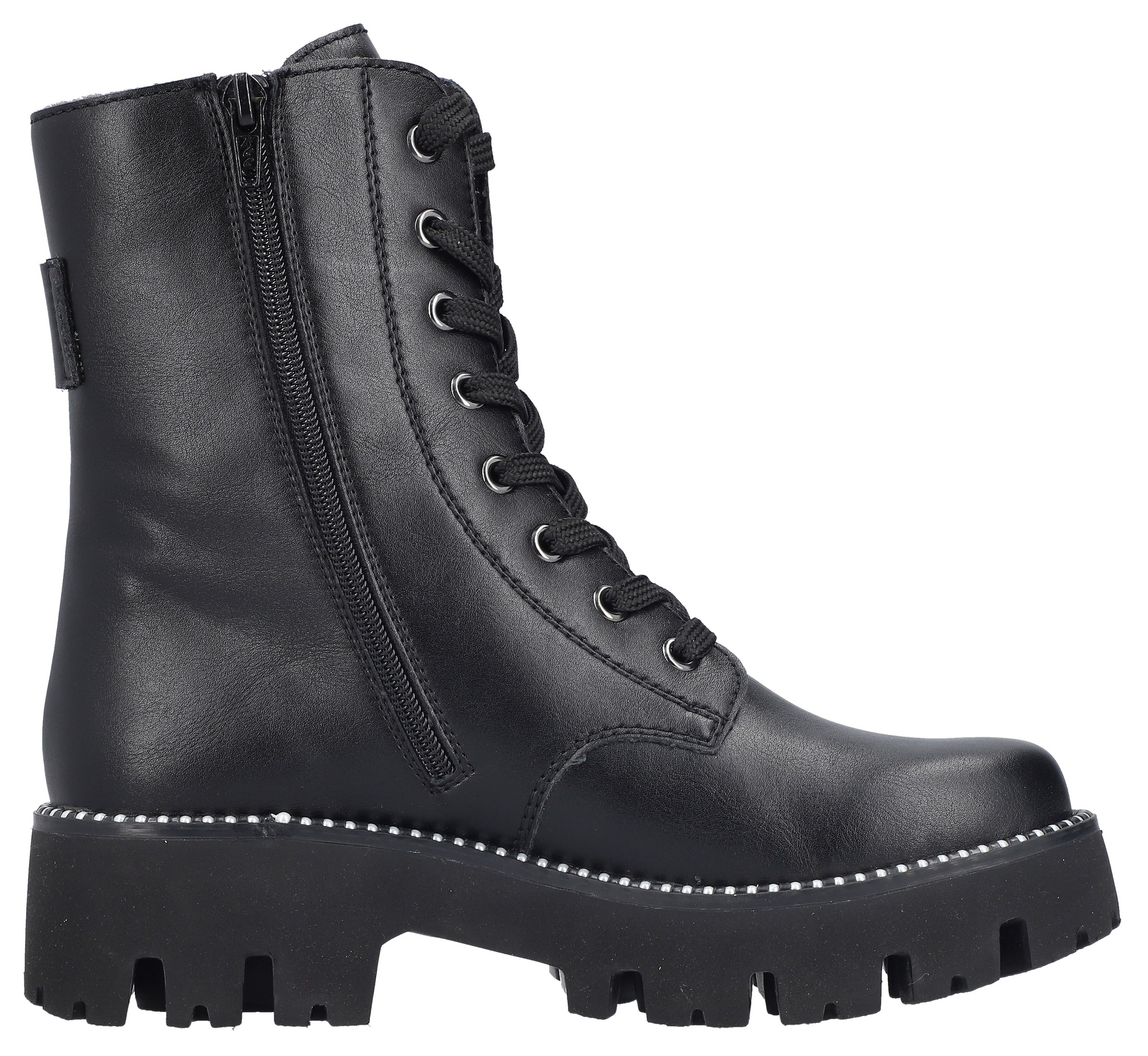 Rieker Schnürstiefelette, Schnürboots, Plateau, mit zusätzlichem Innenreißverschluss