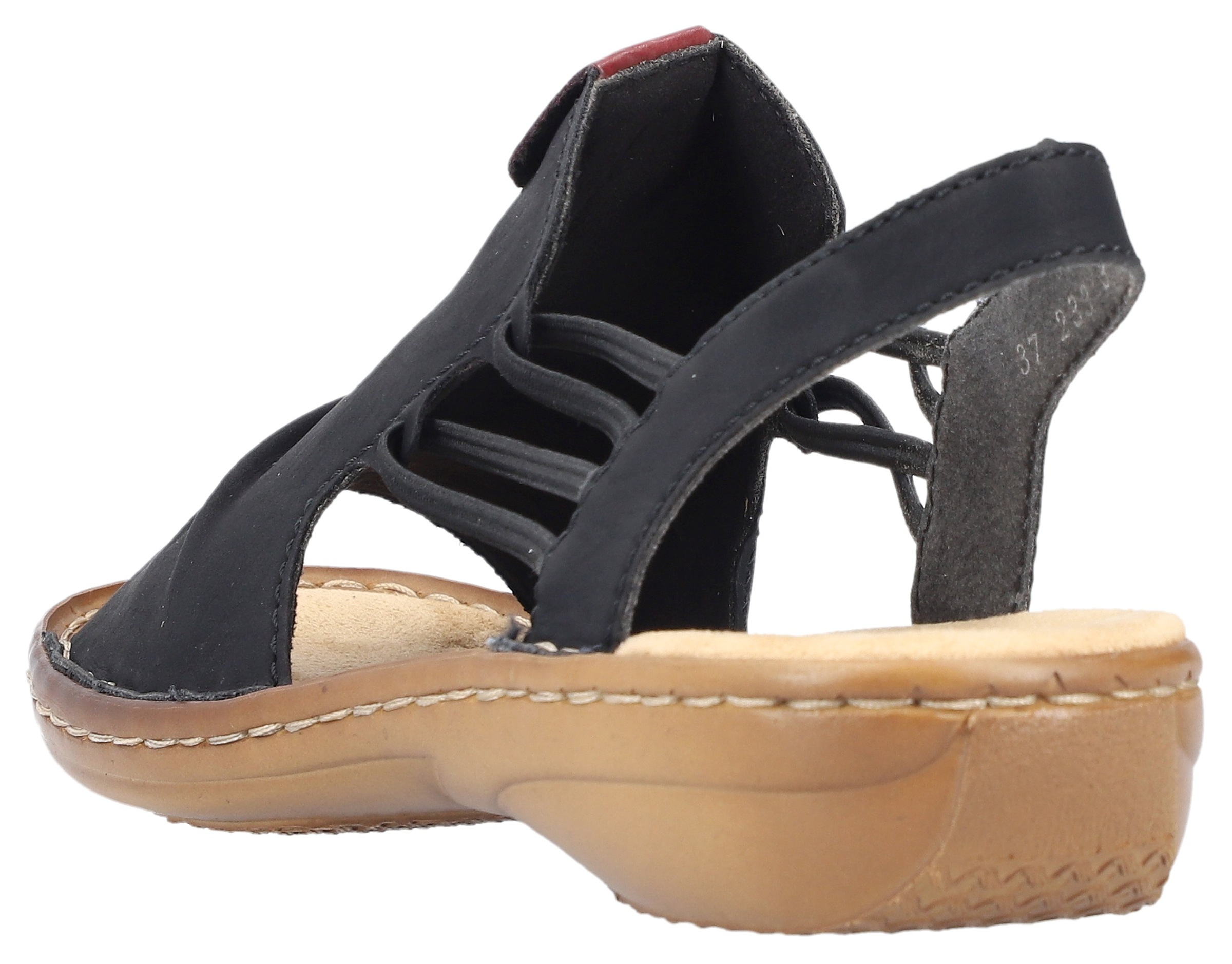 Rieker Sandale, Sommerschuh, Sandalette, Keilabsatz, mit Gummizug für perfe günstig online kaufen