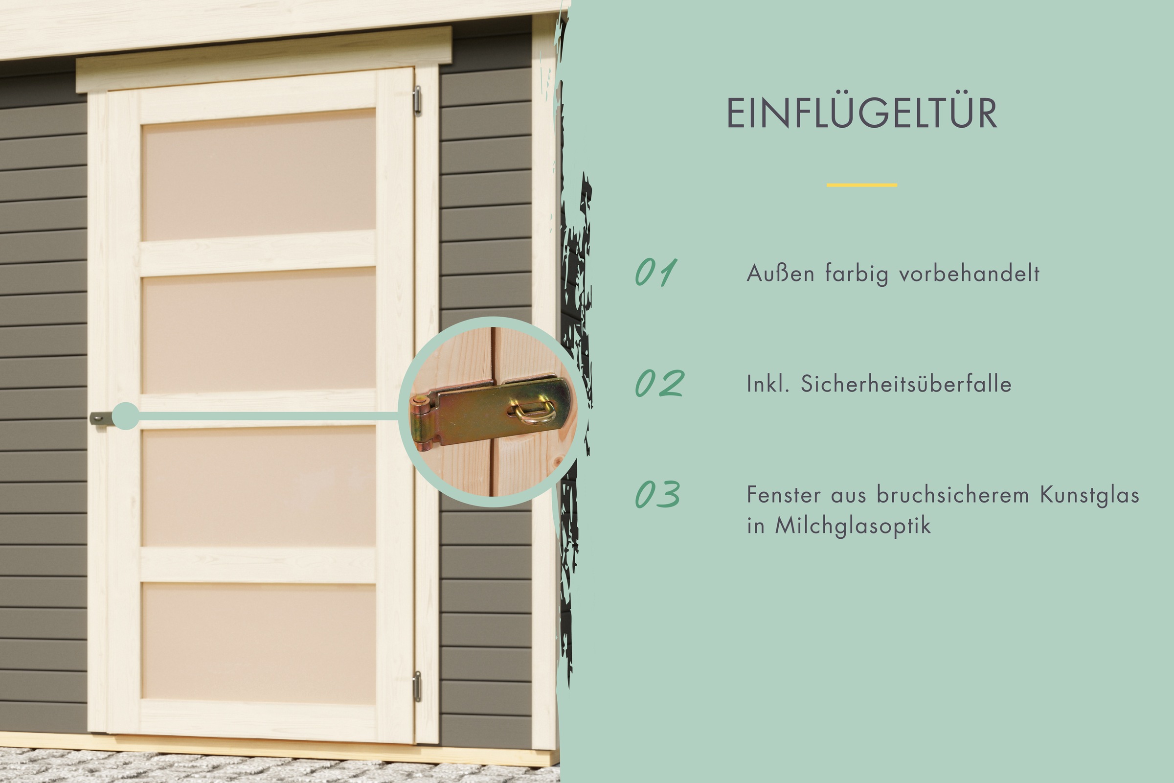 Karibu Gartenhaus »Schwandorf 5«, aus hochwertiger nordischer Fichte