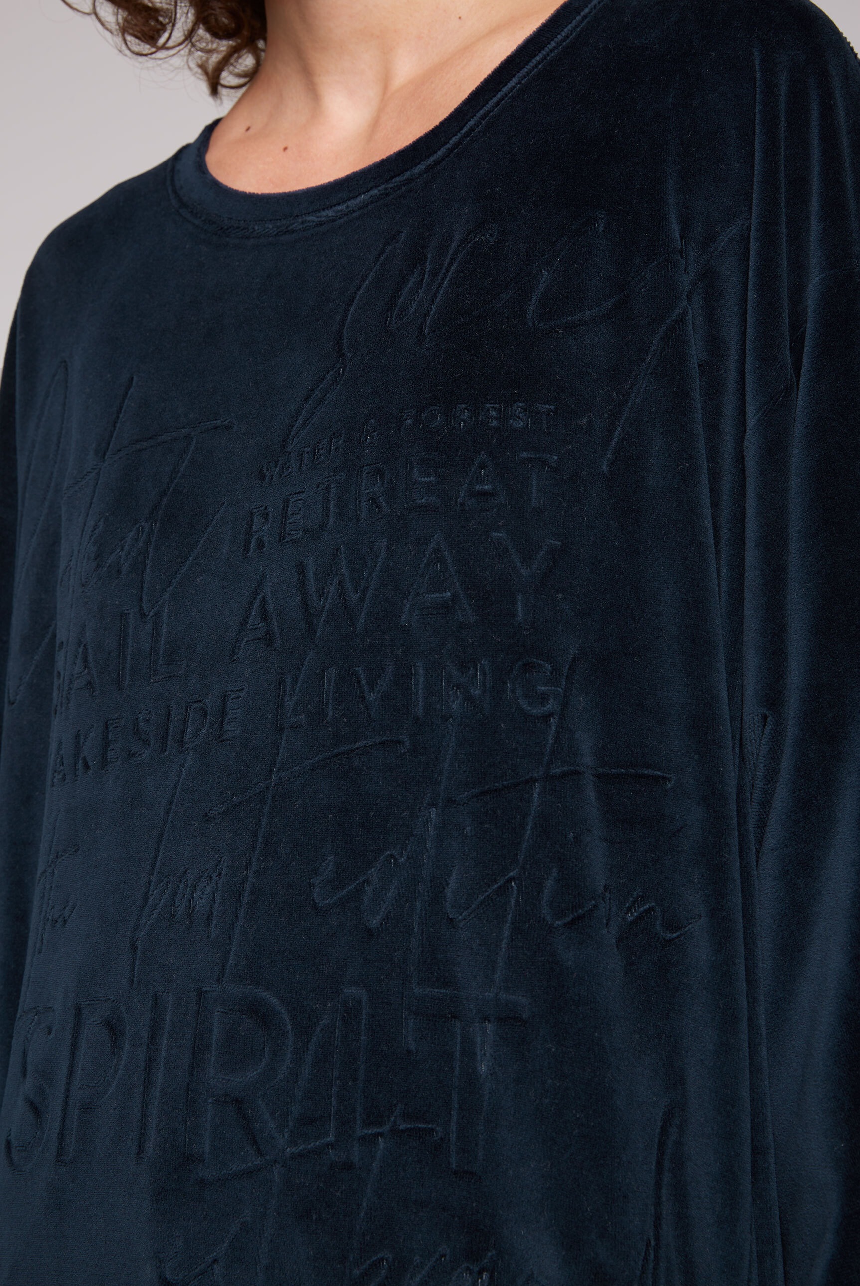 SOCCX Sweater, mit Bindeband im Saum